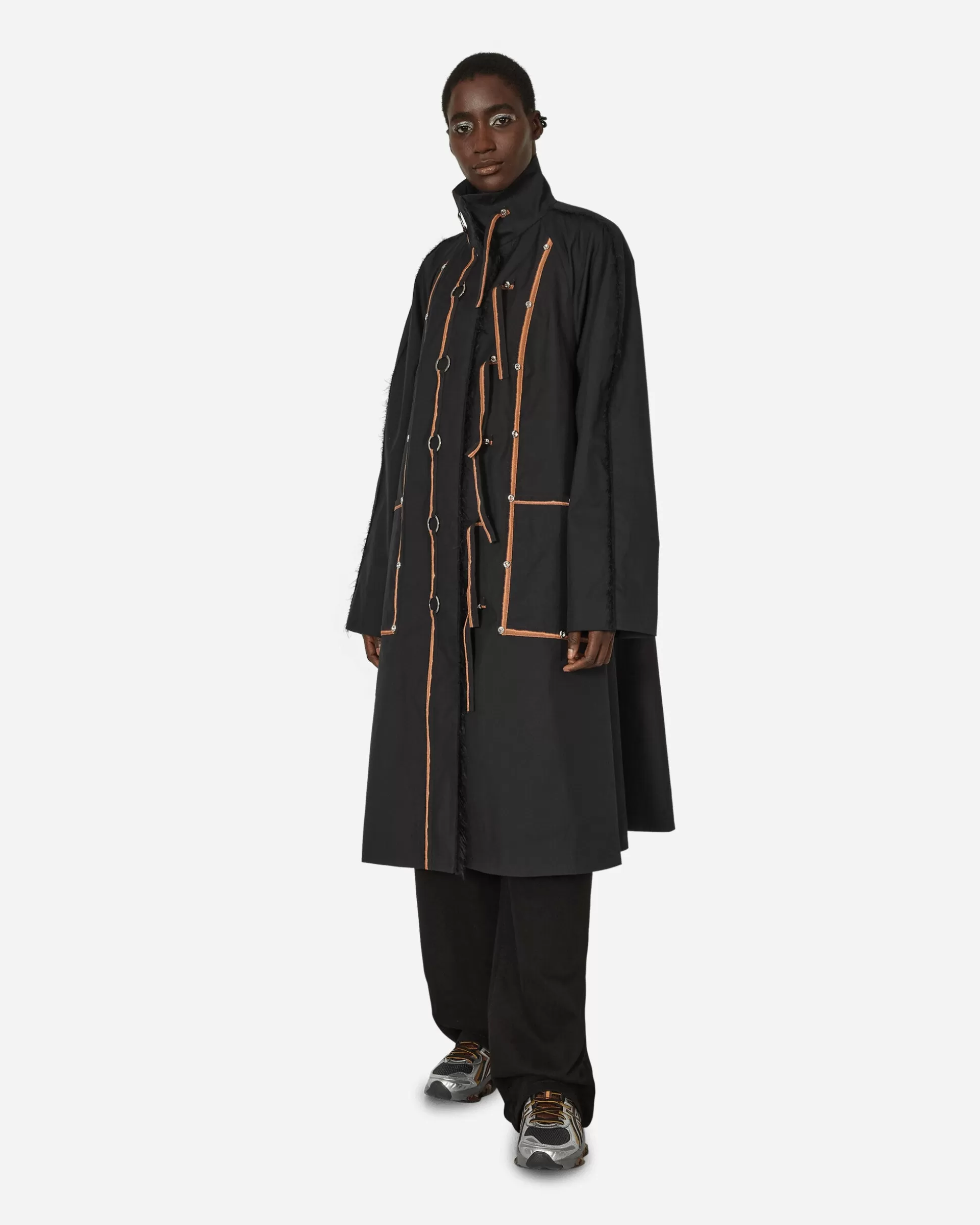 Kiko Kostadinov Aketon Coat Jet Black Best Sale