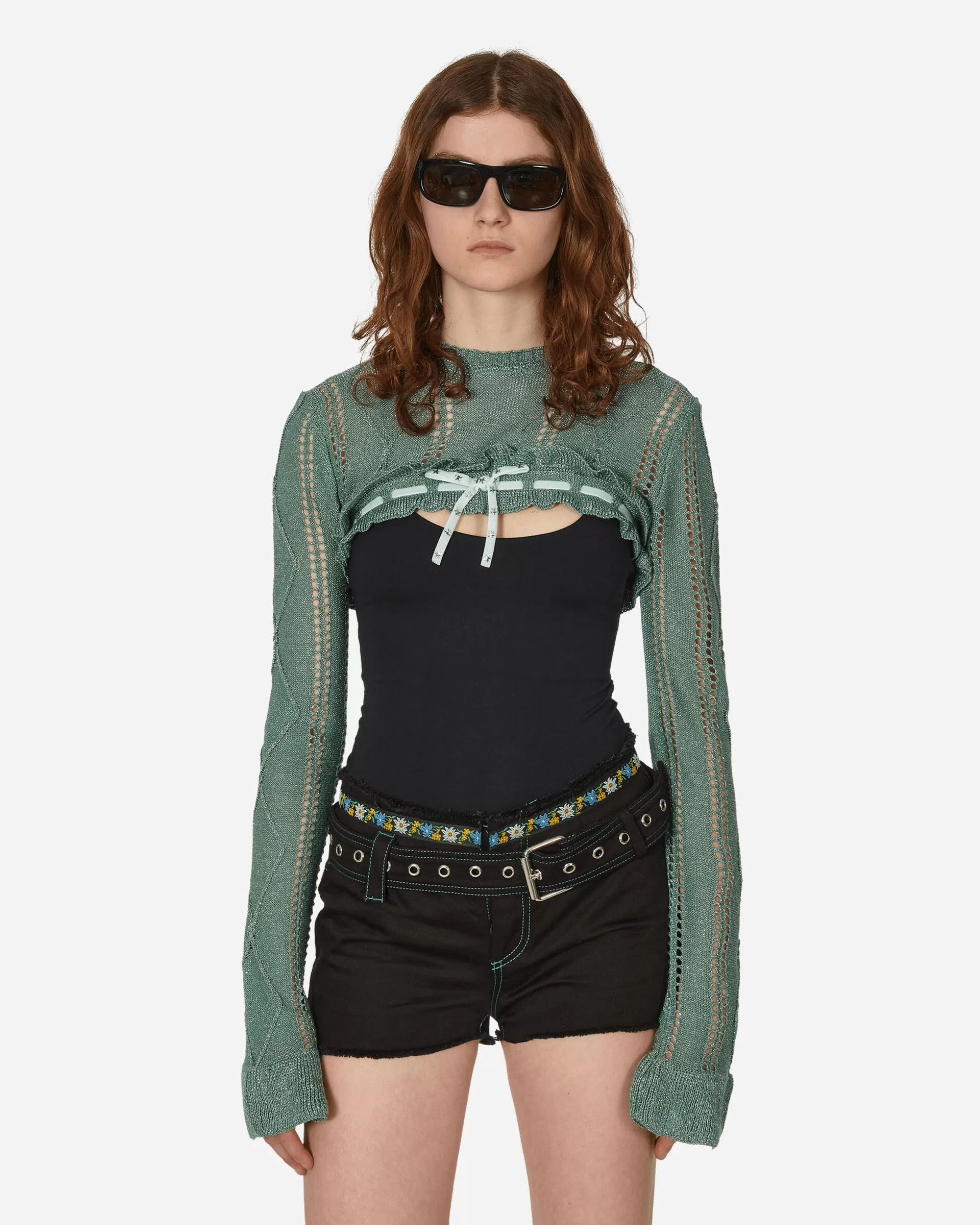 Cormio Annalisa Bolero Knit Green Clearance