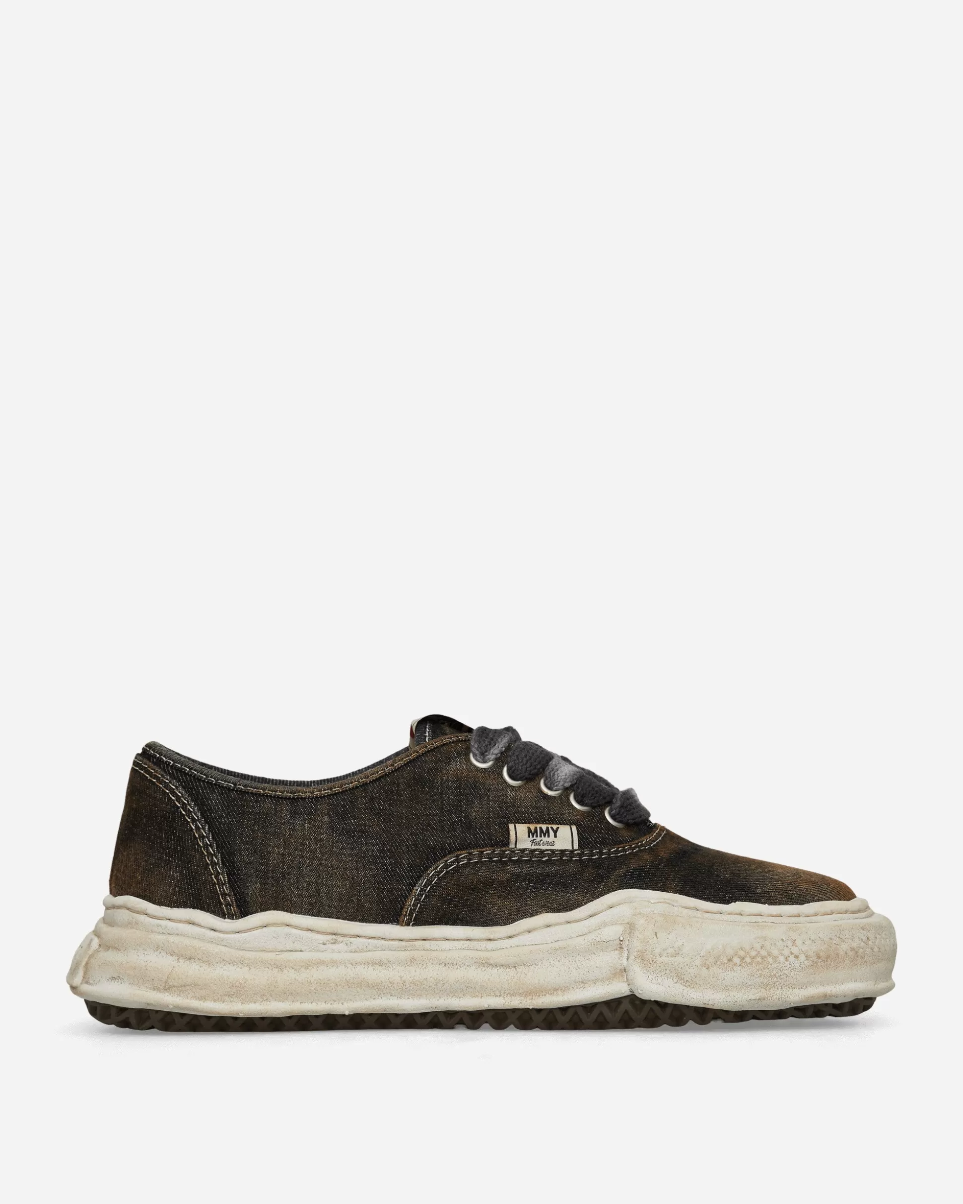 Maison MIHARA YASUHIRO Baker OG Sole Washed Denim Low Sneakers Black Best