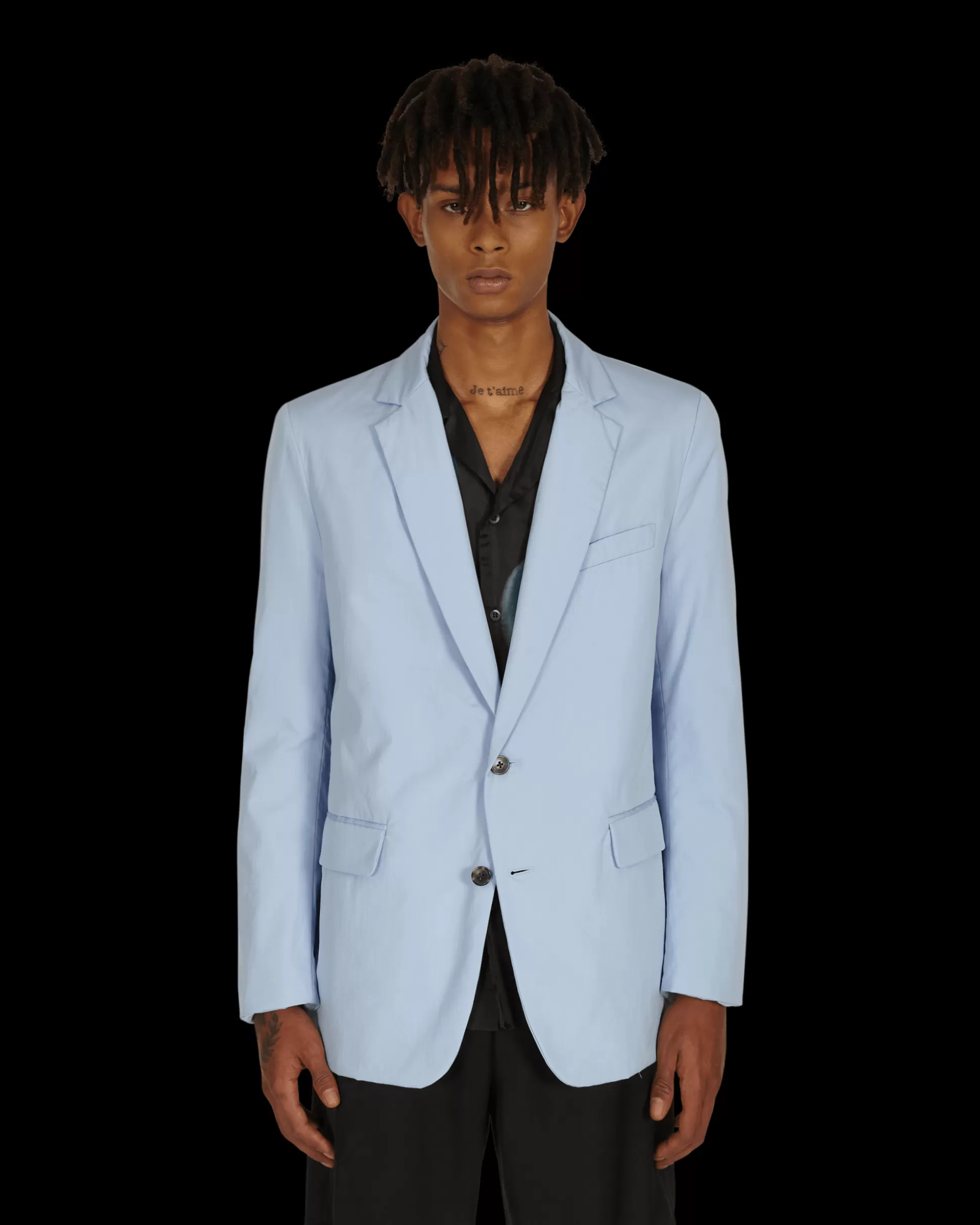 Dries Van Noten Benton Blazer Blue Cheap