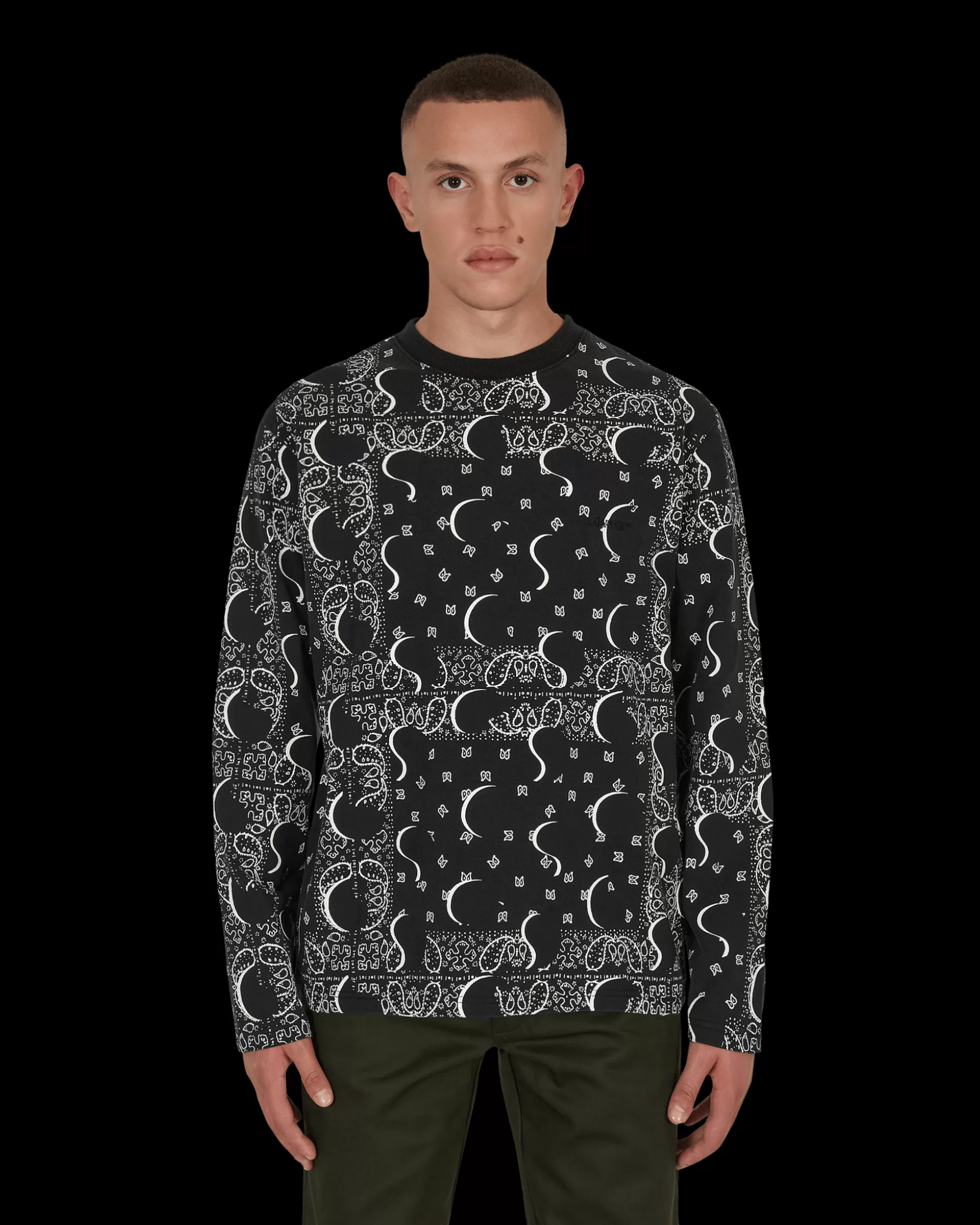 Awake NY Big Paisley Longsleeve T-Shirt Black Best