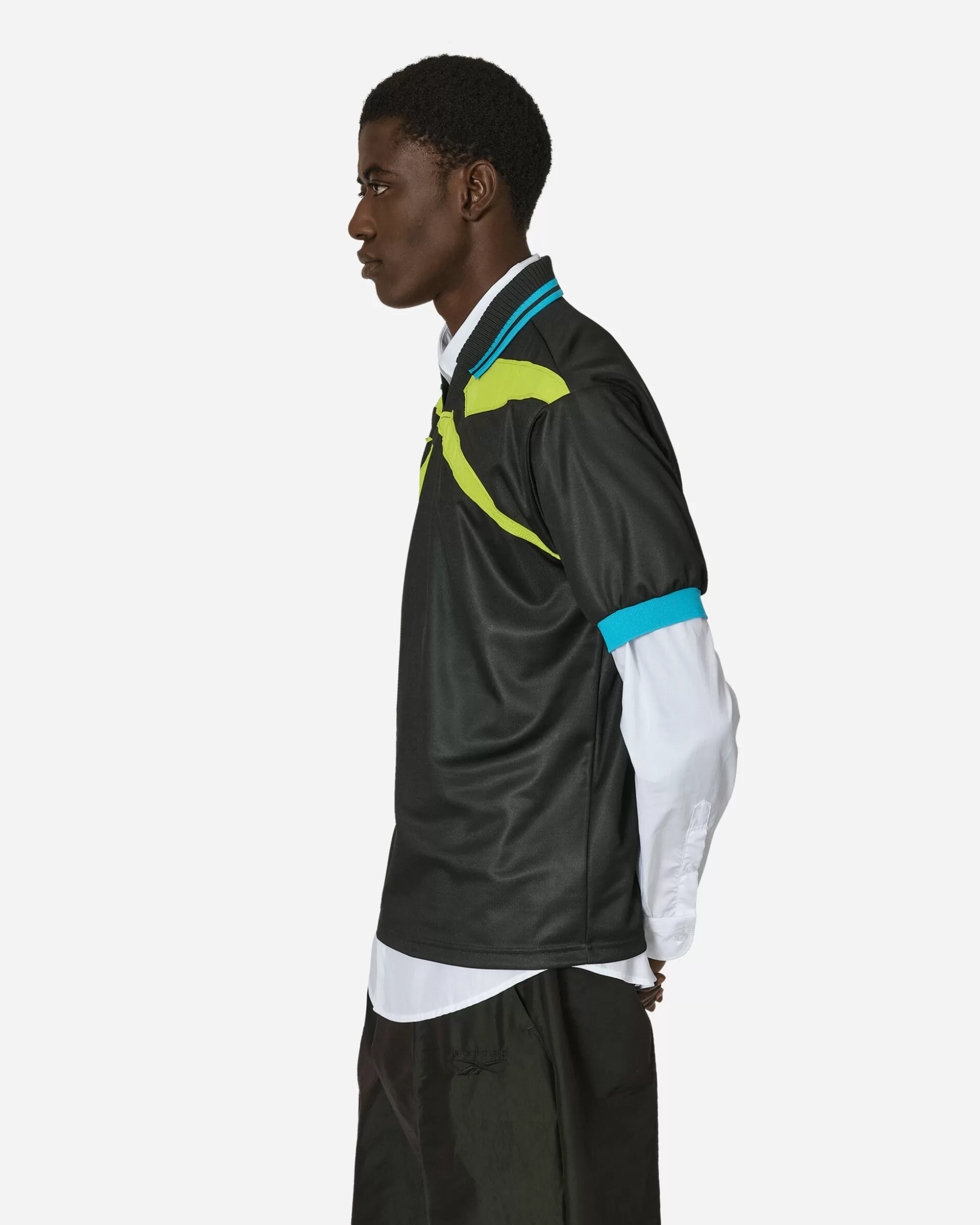 Reebok Botter Vector Layered Polo Shirt Black / Acid Yellow Cheap