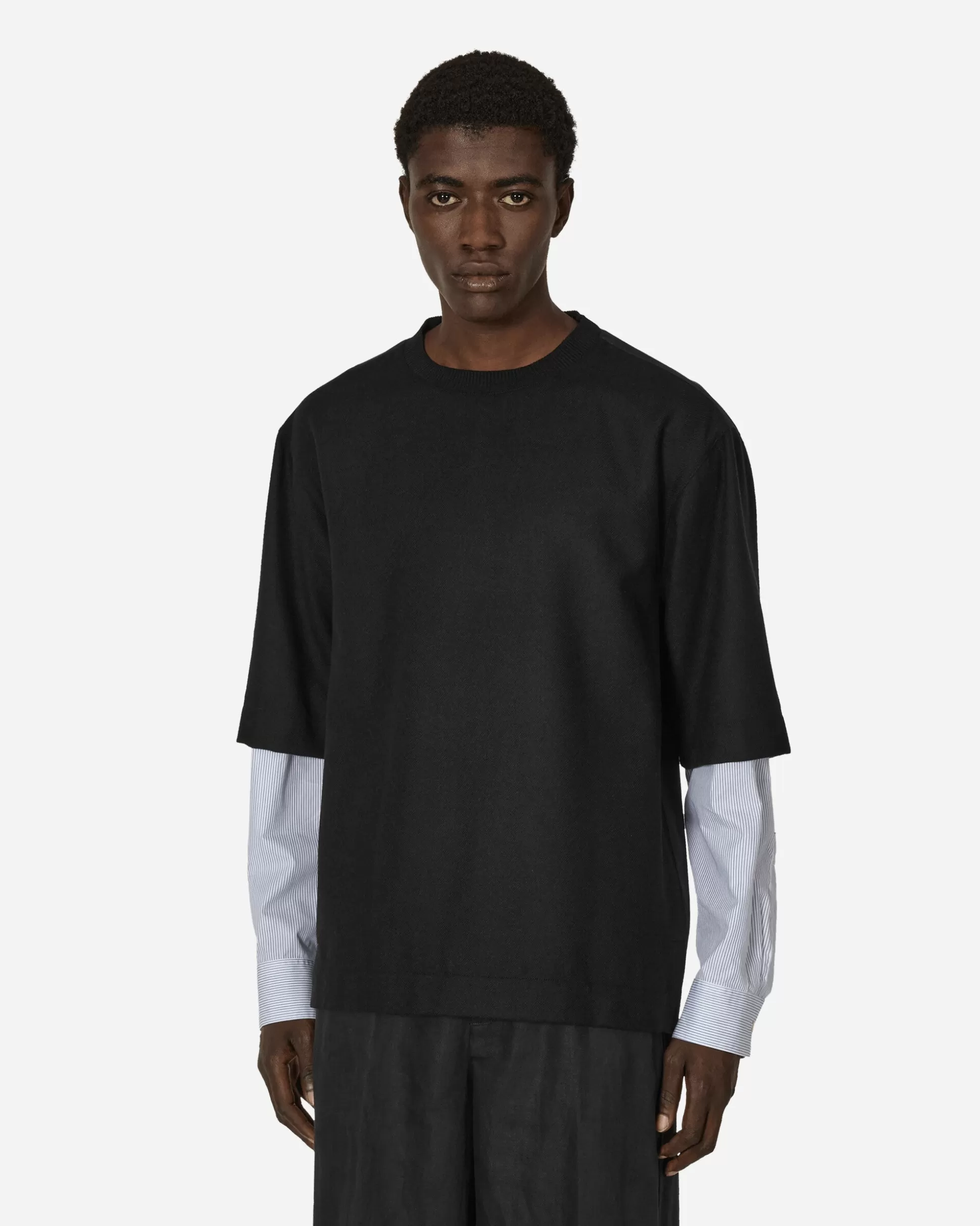 Dries Van Noten Boxy Cotton T-Shirt Black Store
