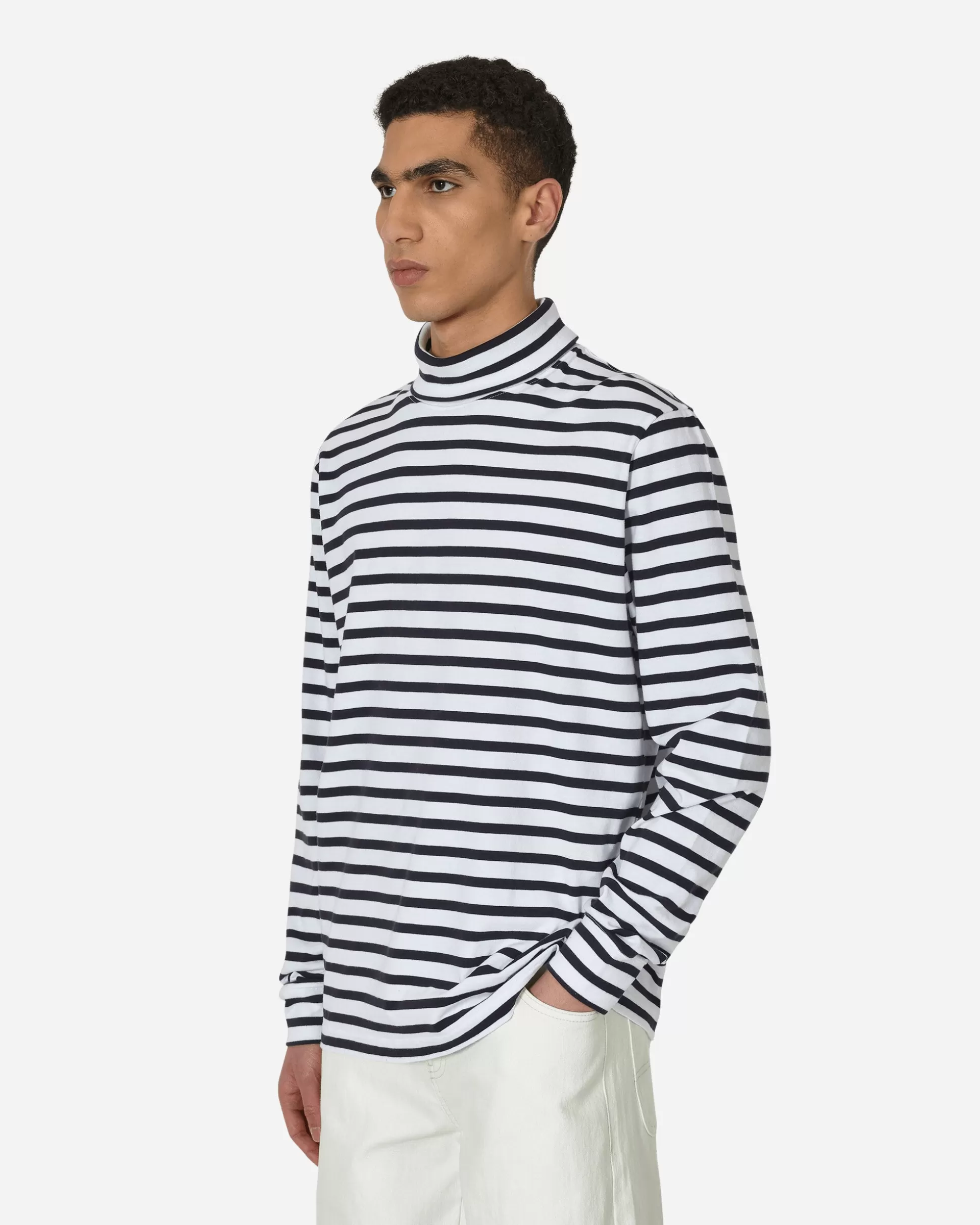 Noah Breton Stripe Turtleneck Navy / White Cheap