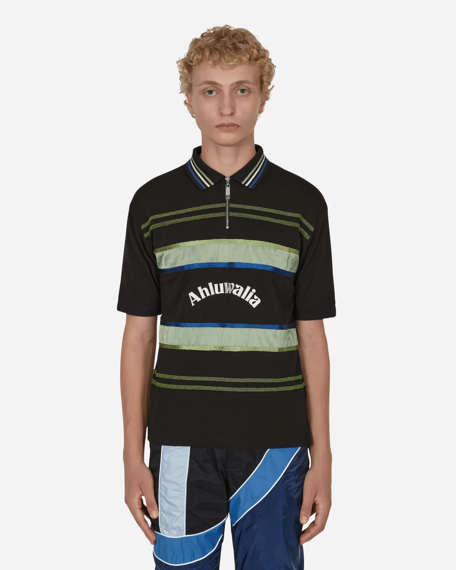 Ahluwalia Buke Shortsleeve Polo Black Cheap