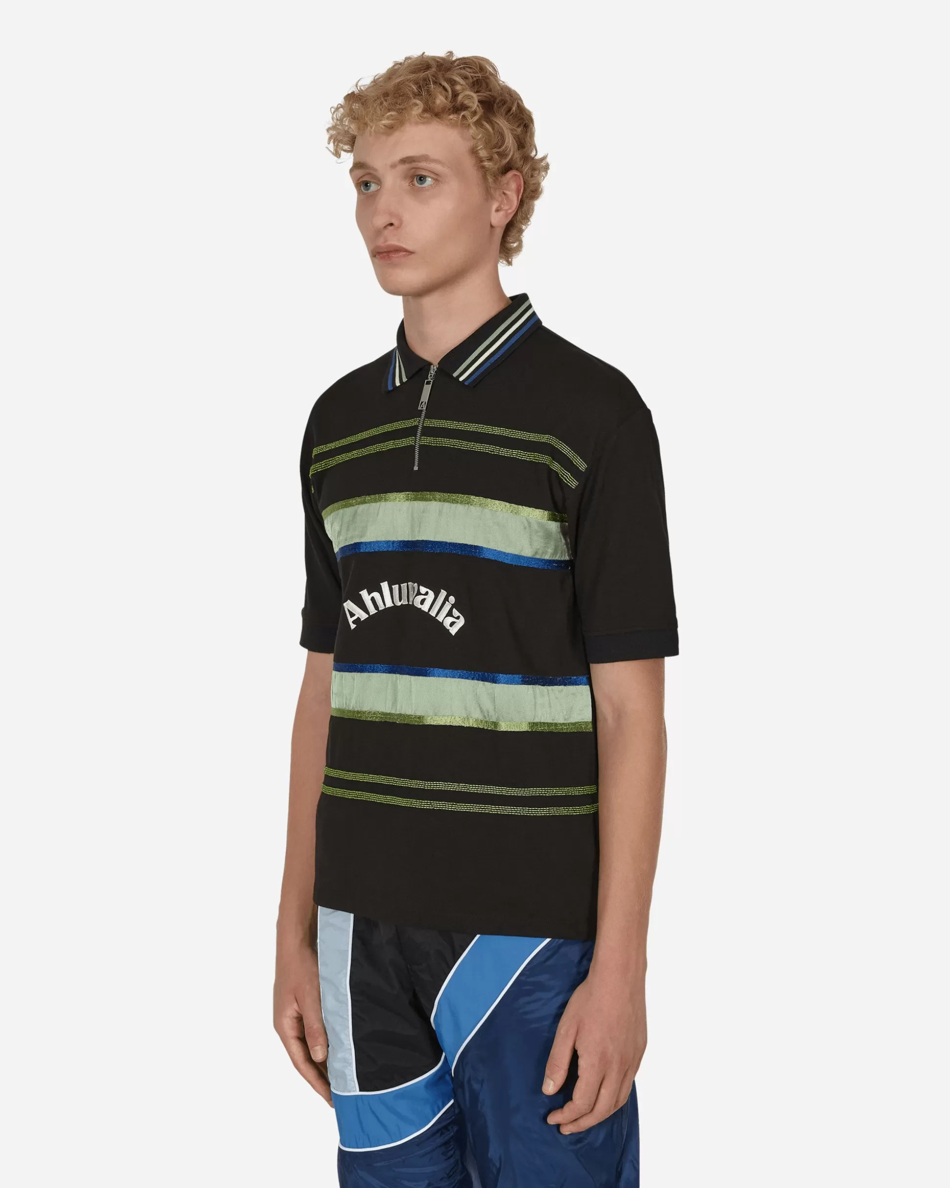 Ahluwalia Buke Shortsleeve Polo Black Cheap