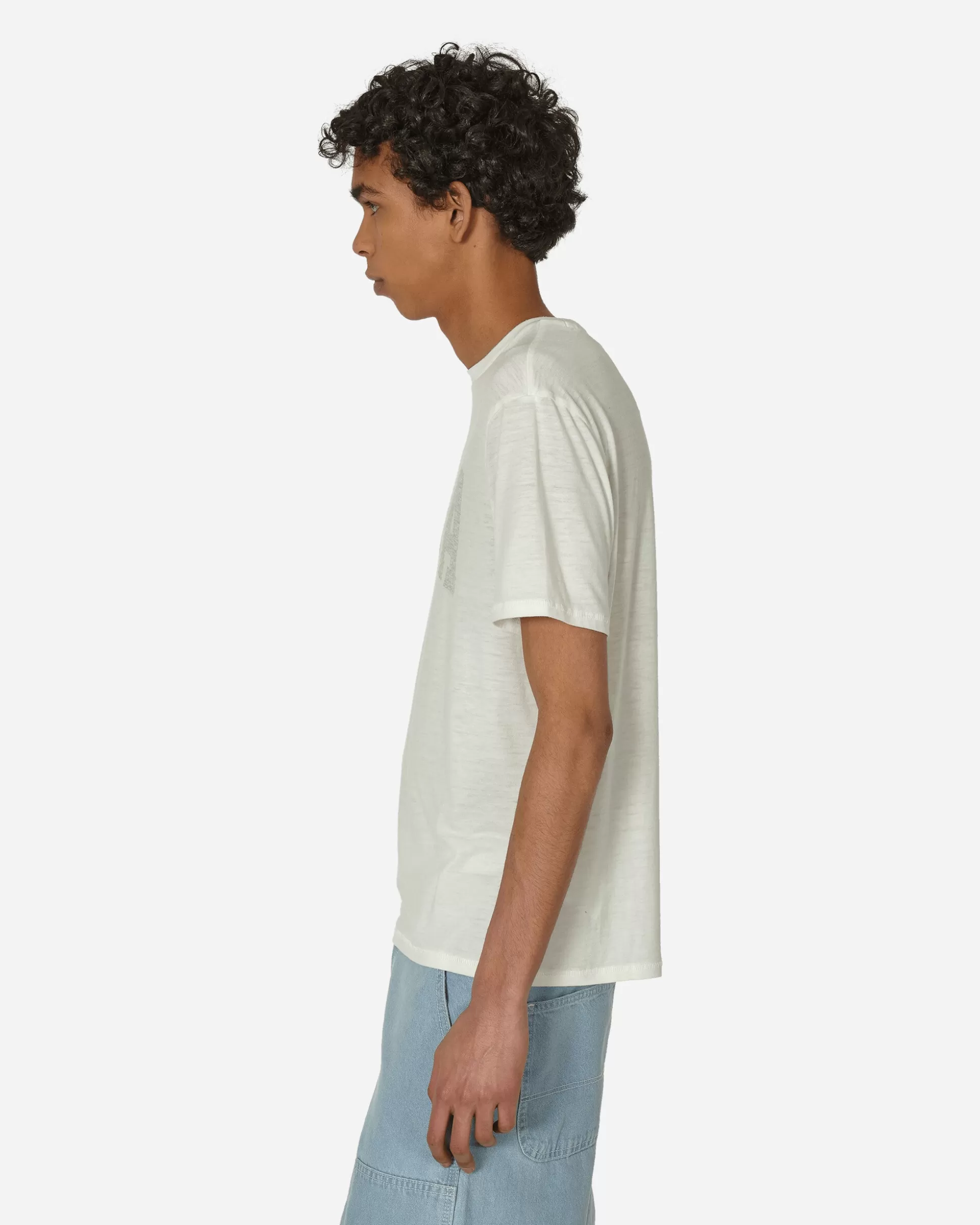 Guess USA Burnout T-Shirt Alabaster Hot