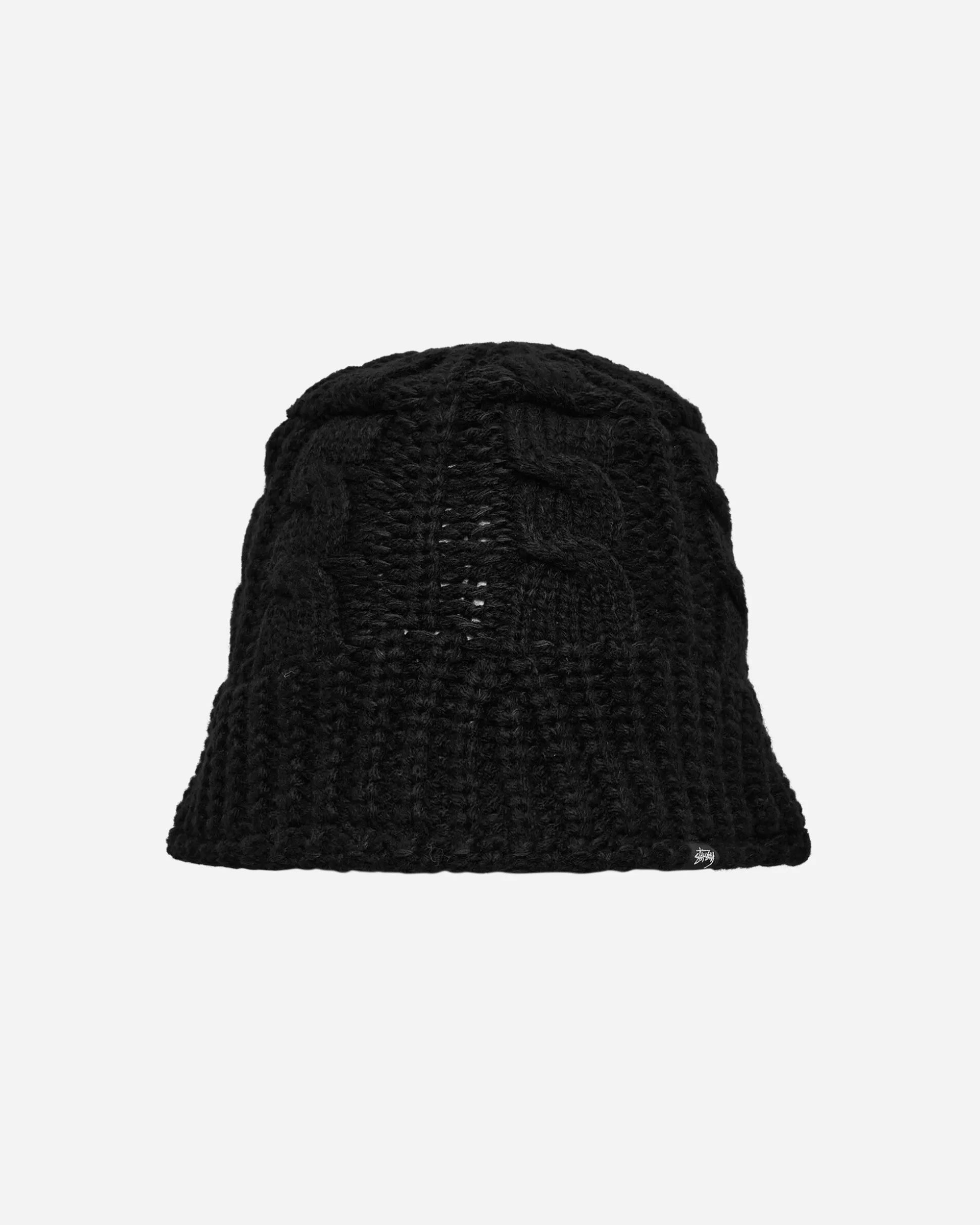 Stüssy Cable Knit Bucket Hat Black Outlet