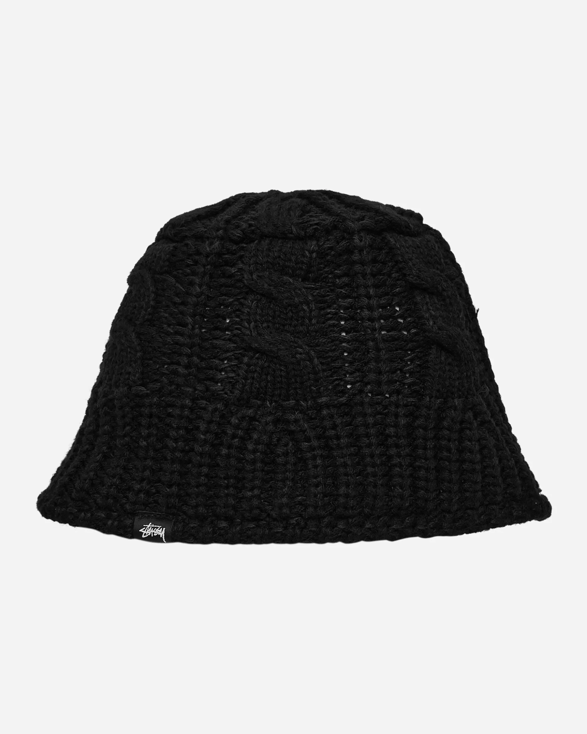 Stüssy Cable Knit Bucket Hat Black Outlet