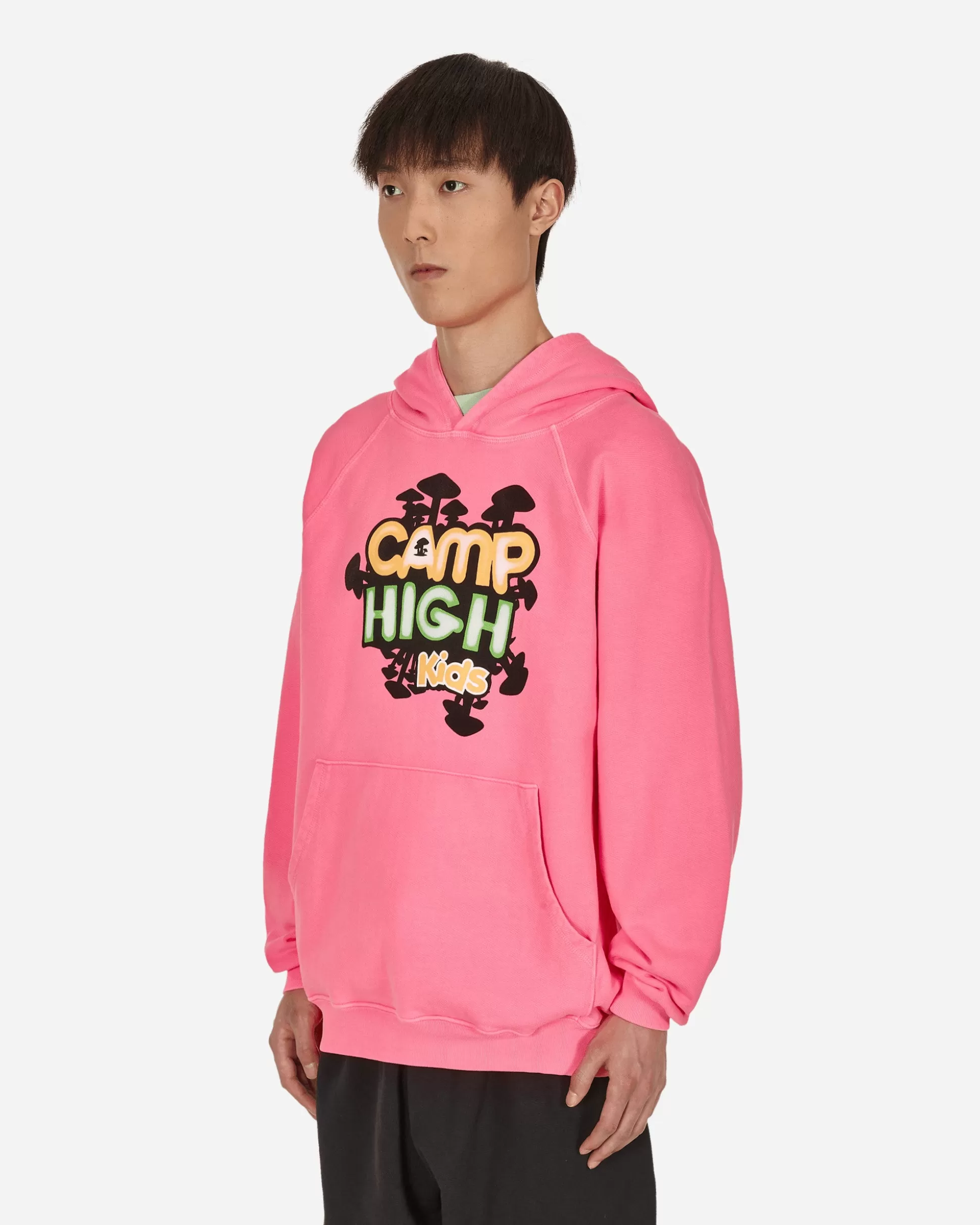 Camp High Kids Hooded Sweatshirt Pink Hot