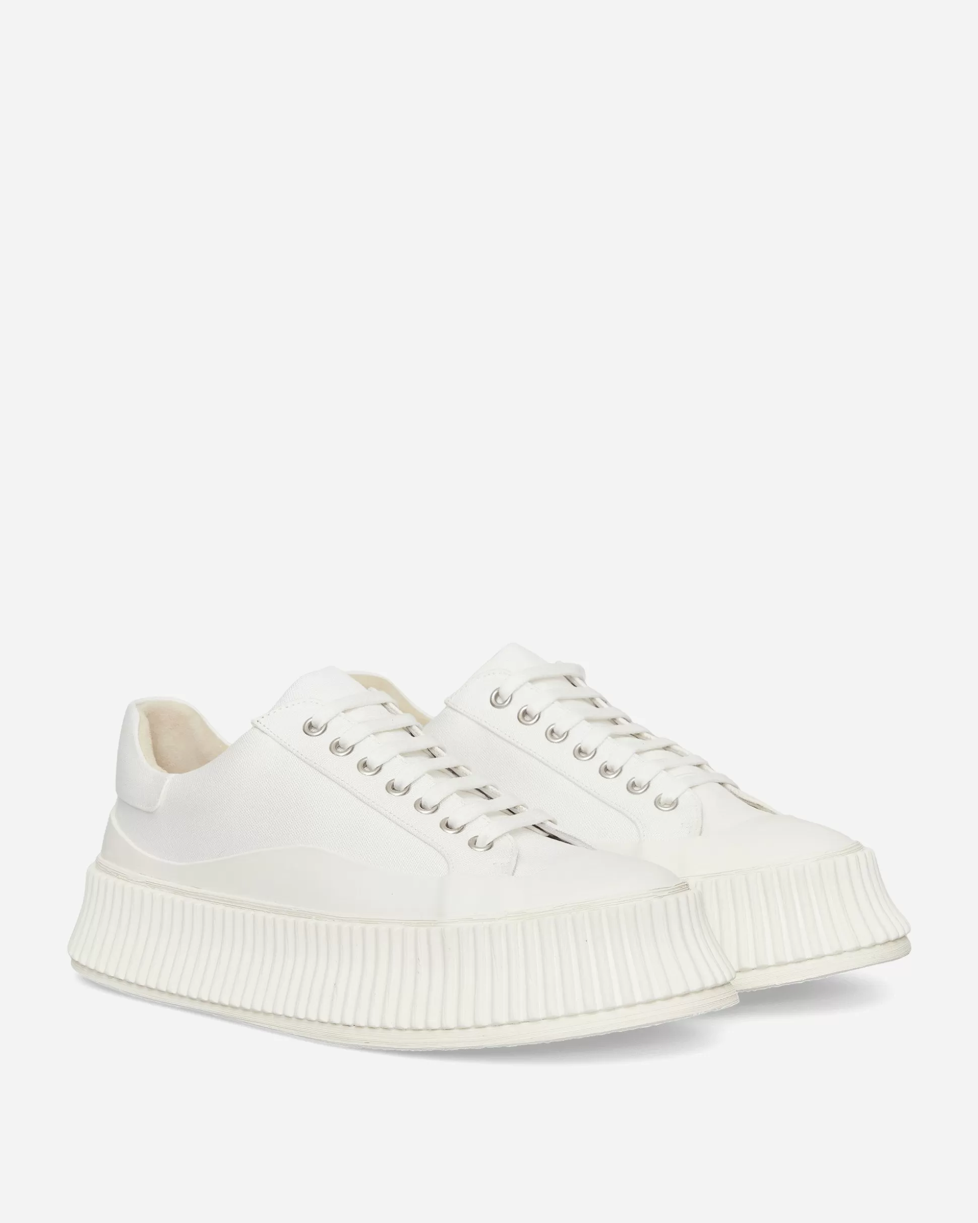 Jil Sander Canvas Oxford Sneakers White Shop
