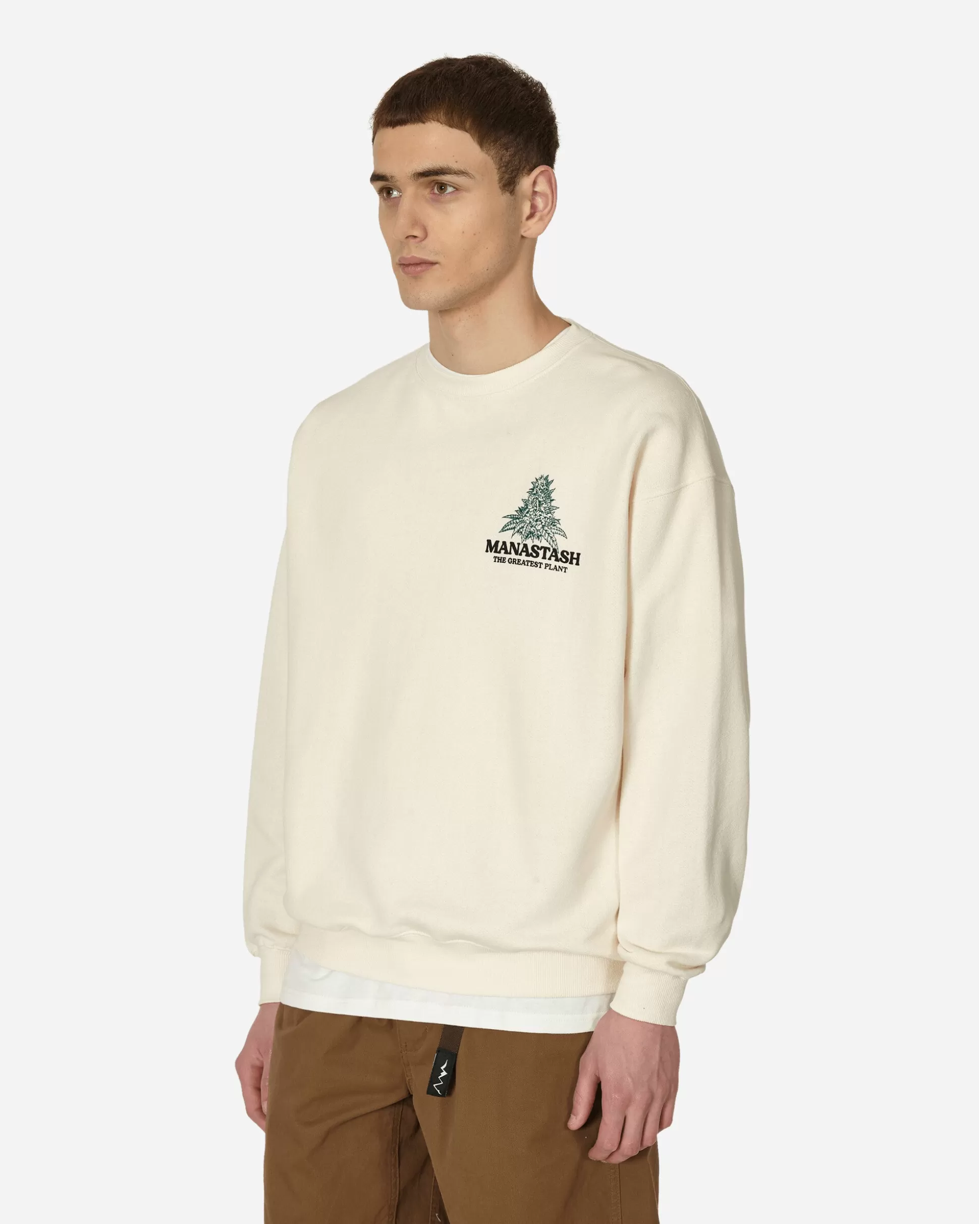 Manastash Cascade Crewneck Sweatshirt Natural Fashion