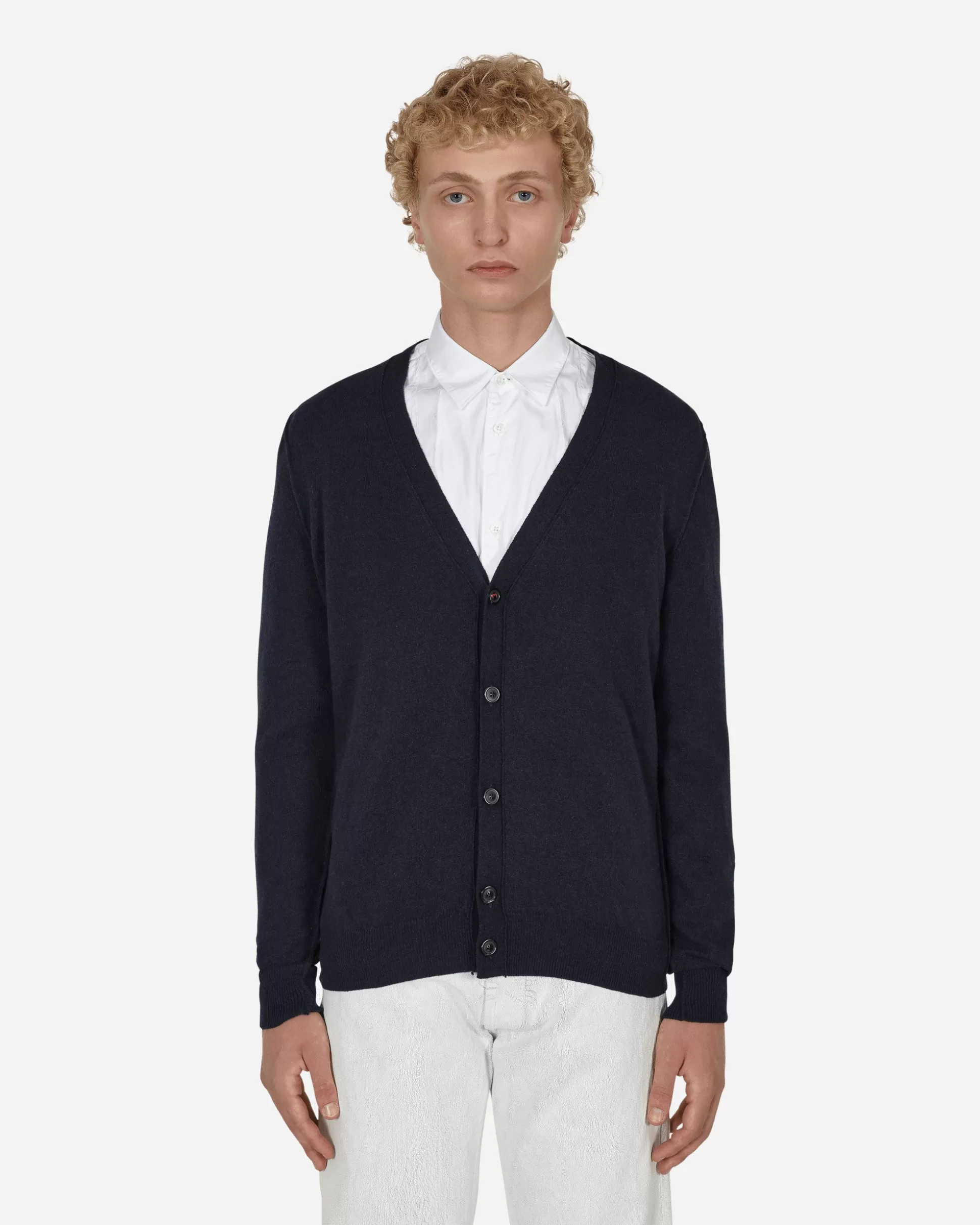 Maison Margiela Cashmere Cardigan Blue Shop