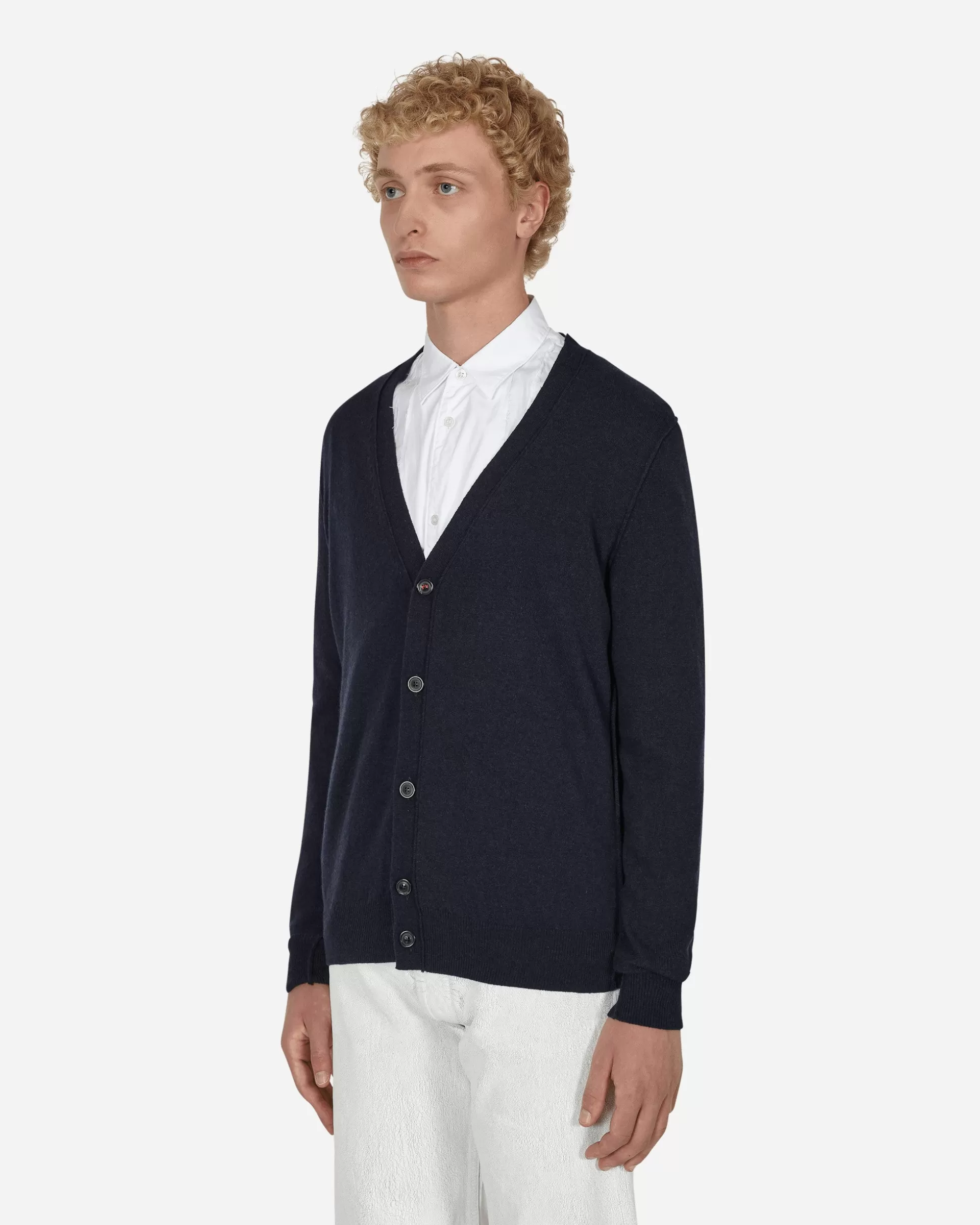 Maison Margiela Cashmere Cardigan Blue Shop