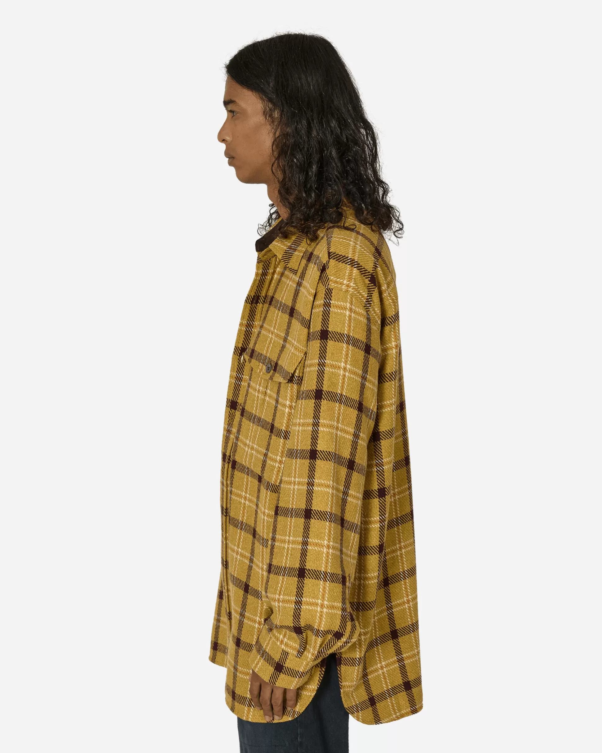 Dries Van Noten Checkered Shirt Yellow Online