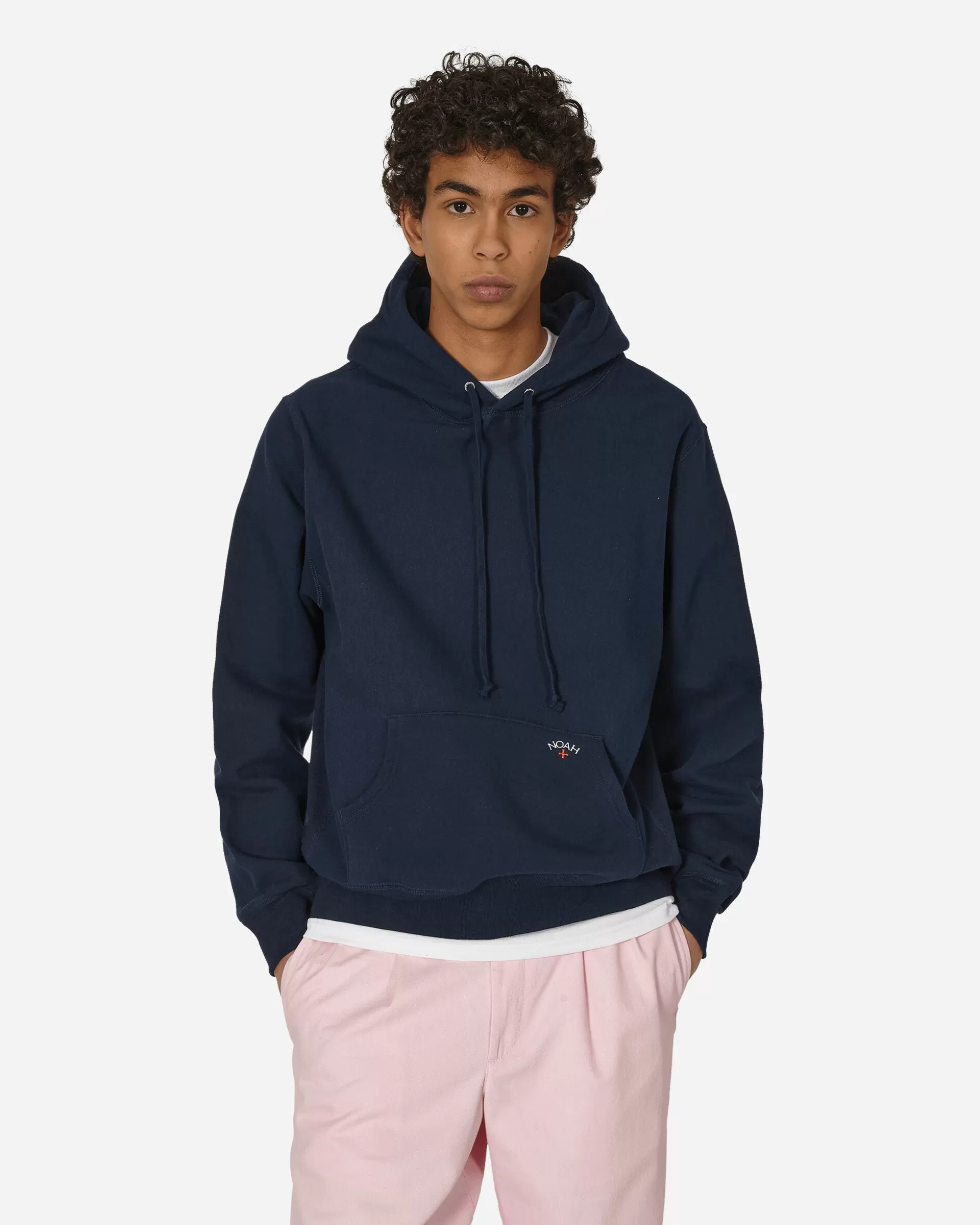 Noah Classic Hooded Sweatshirt Navy Outlet