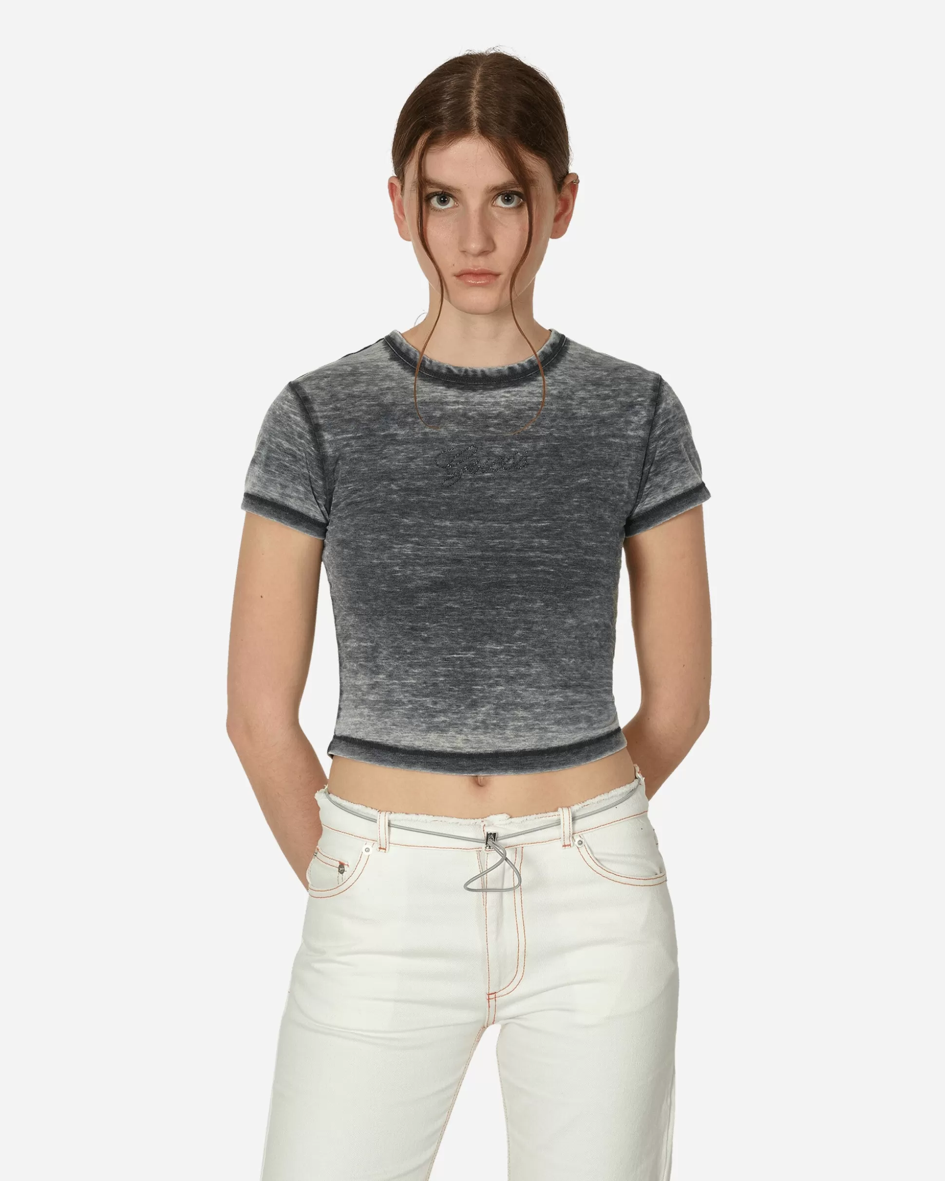 Guess USA Classic Logo Baby Tee Jet Black Sale