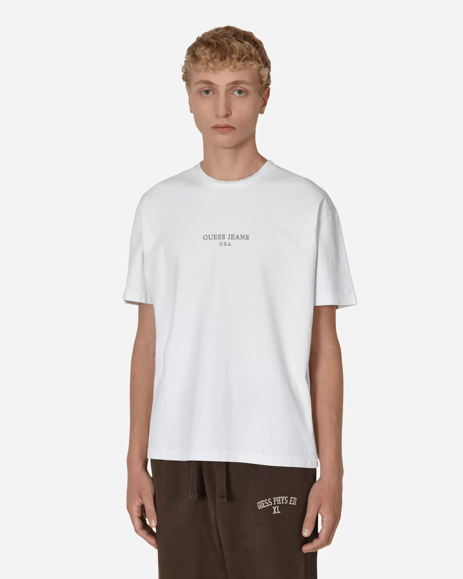 Guess USA Classic Logo T-Shirt White Shop