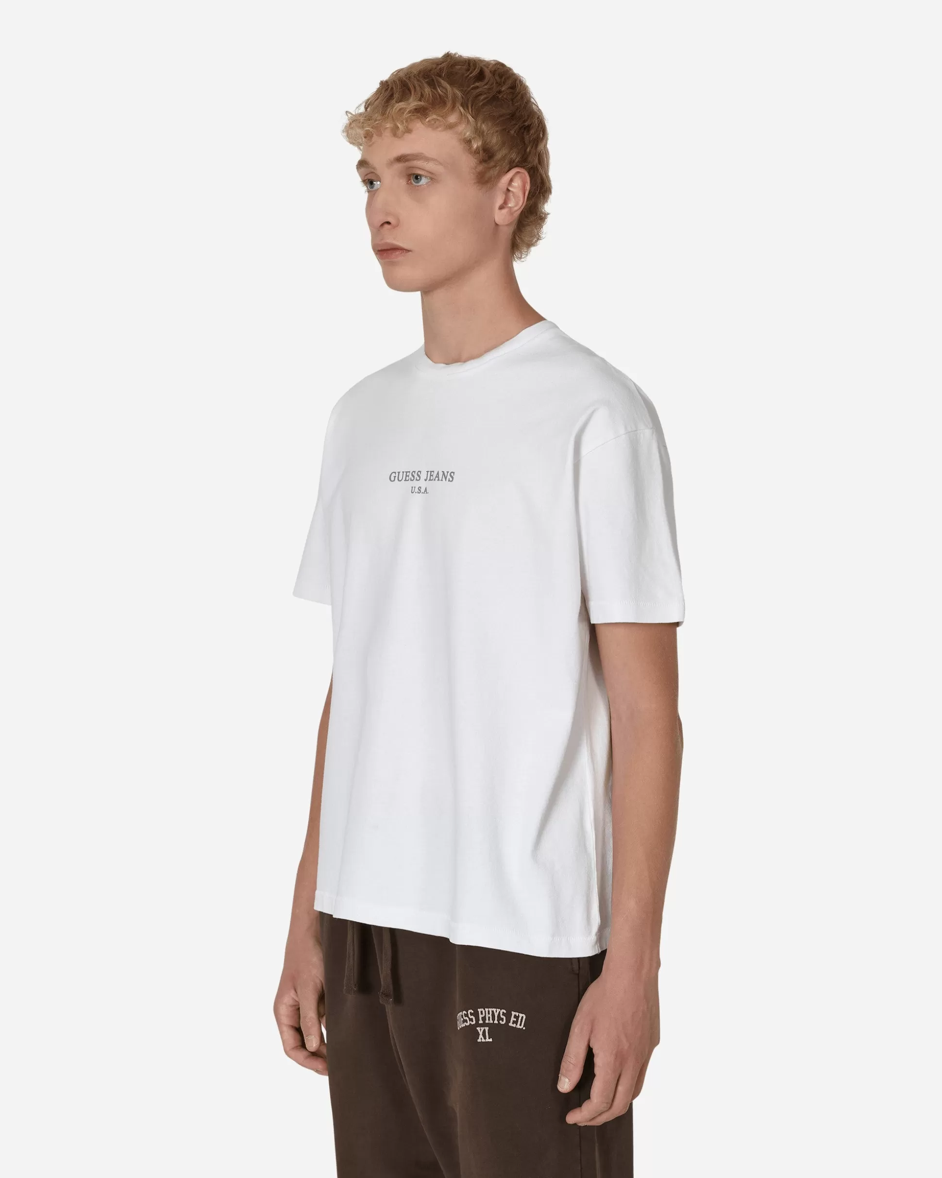 Guess USA Classic Logo T-Shirt White Shop