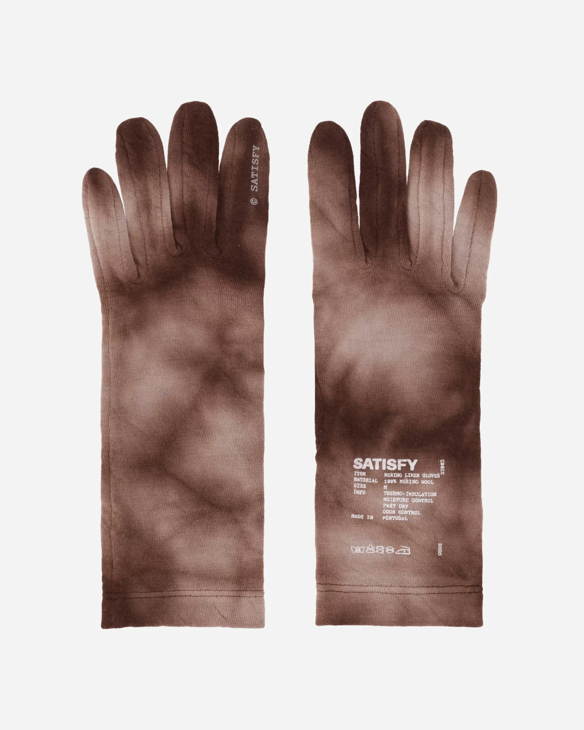Satisfy CloudMerino Liner Gloves Batik Pine New
