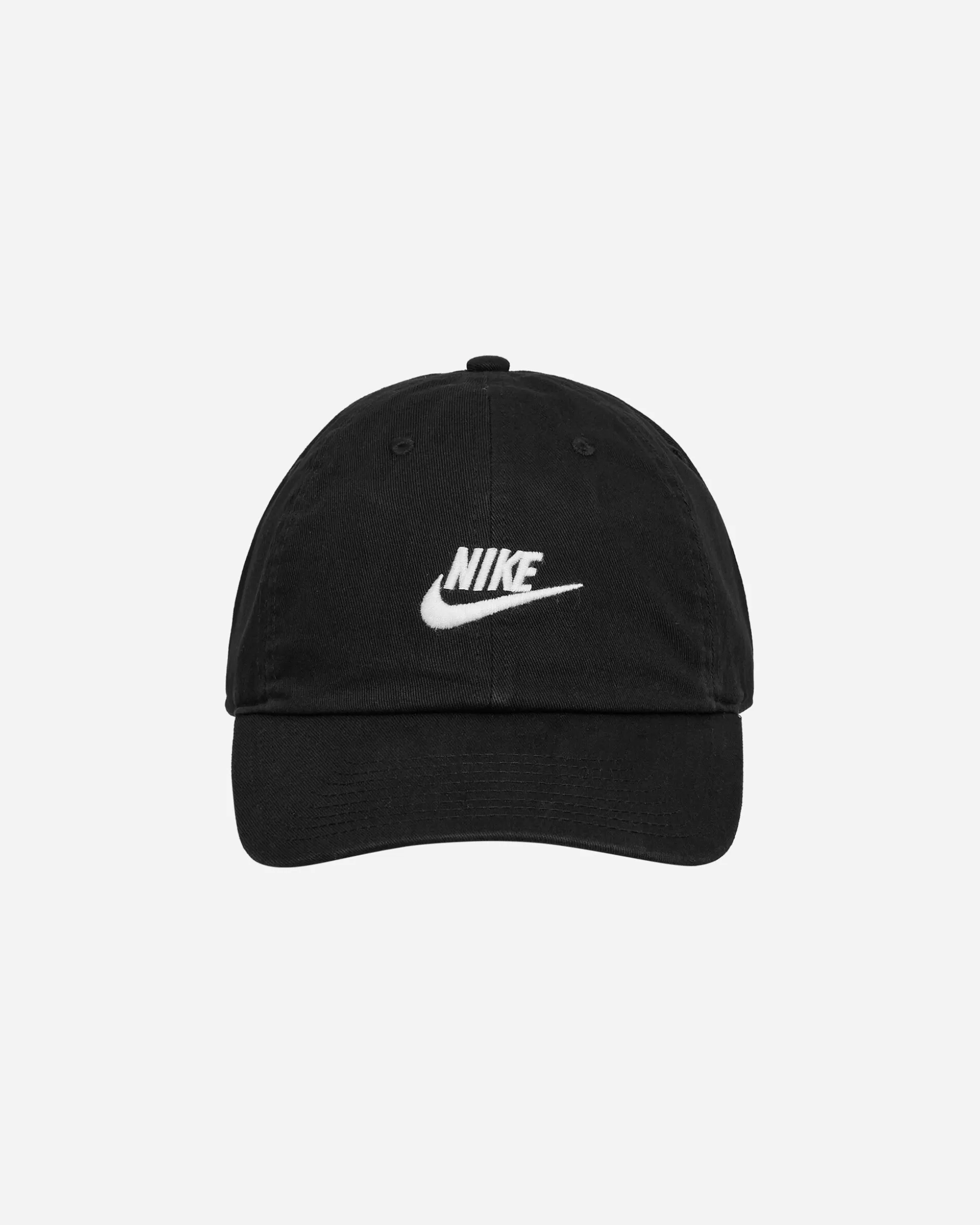 Nike Club Unstructured Futura Wash Cap Black / White New