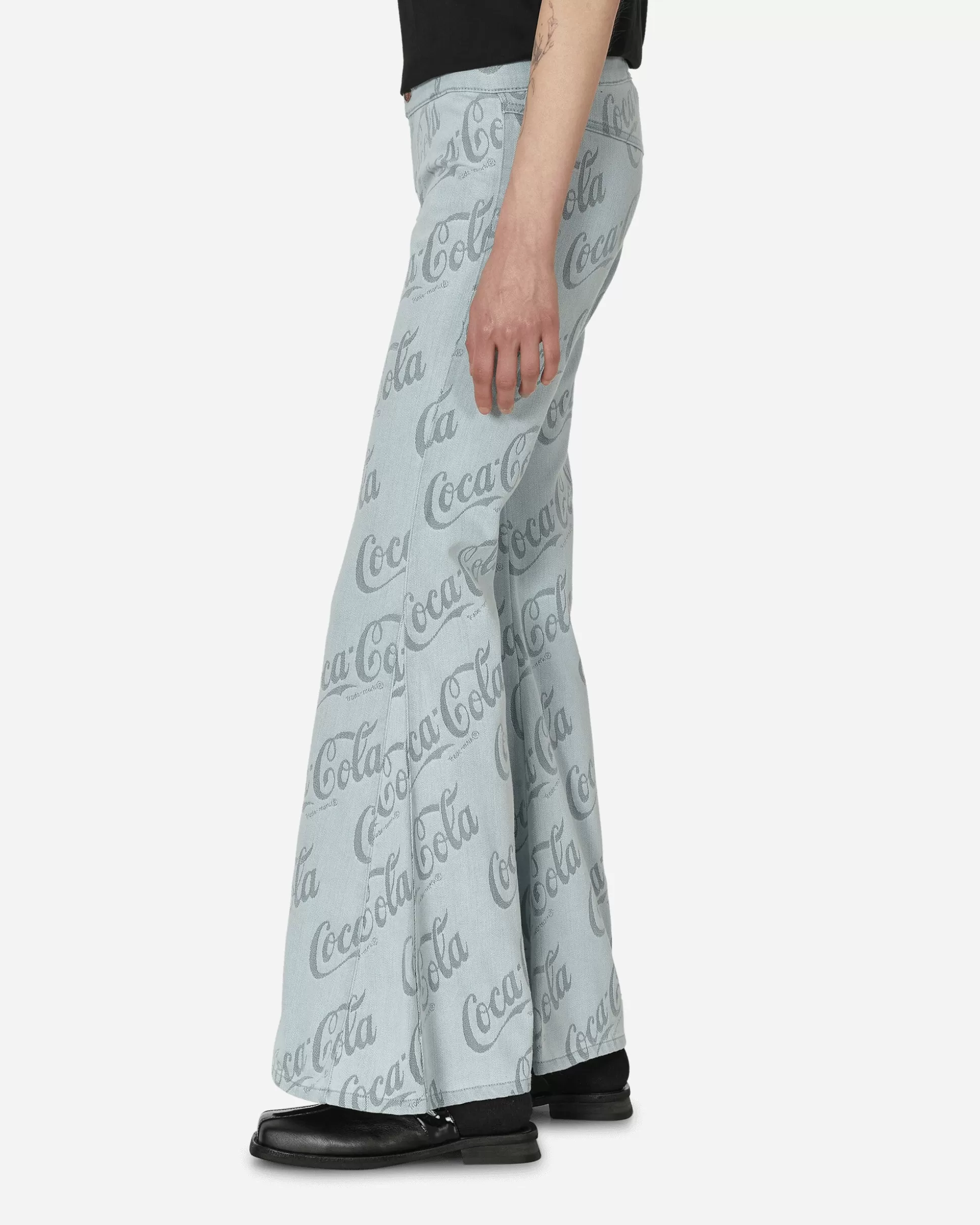 ERL Coca-Cola Jacquard Denim Flare Pants Grey Best Sale