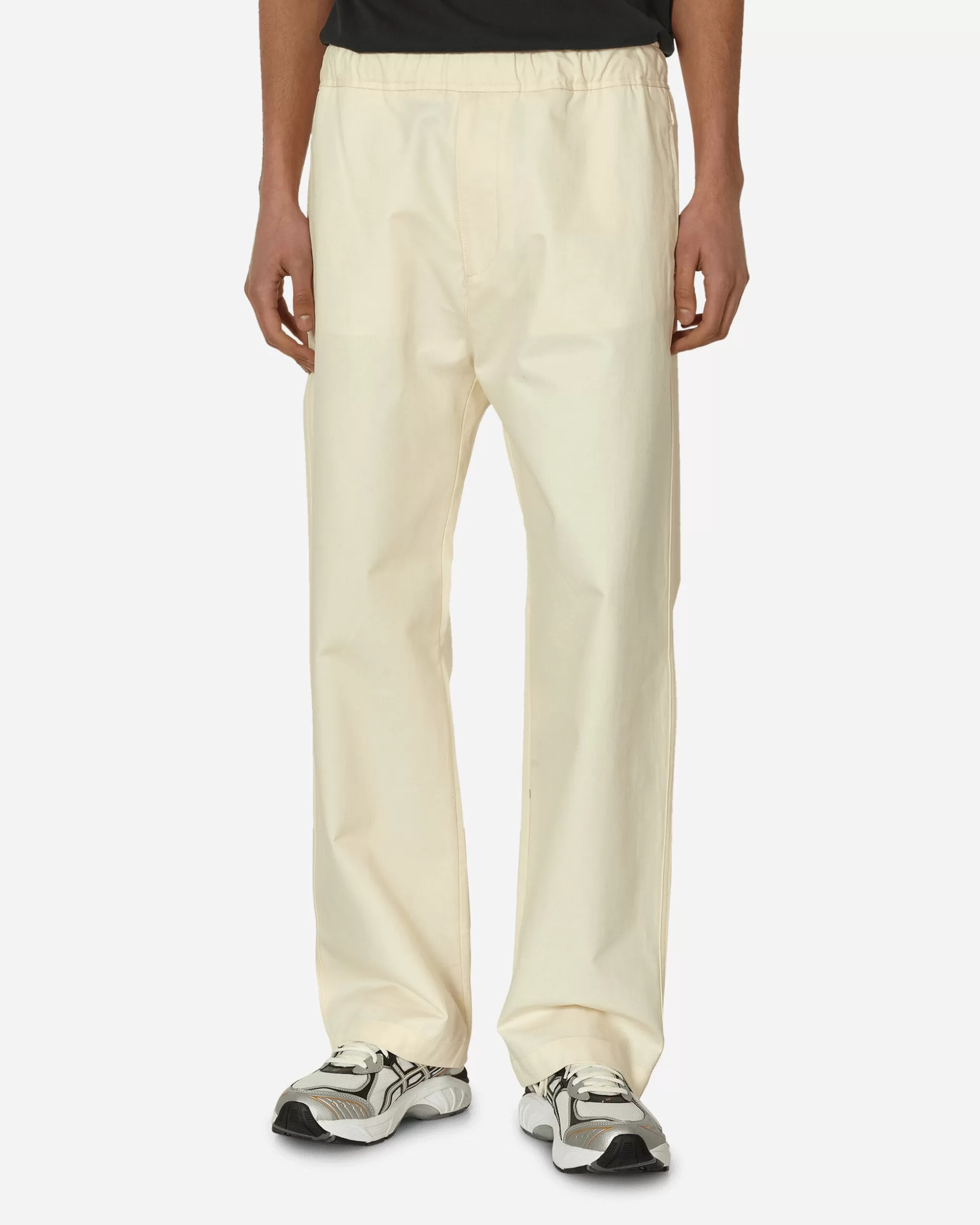 Moncler Cotton Poplin Trousers Beige New