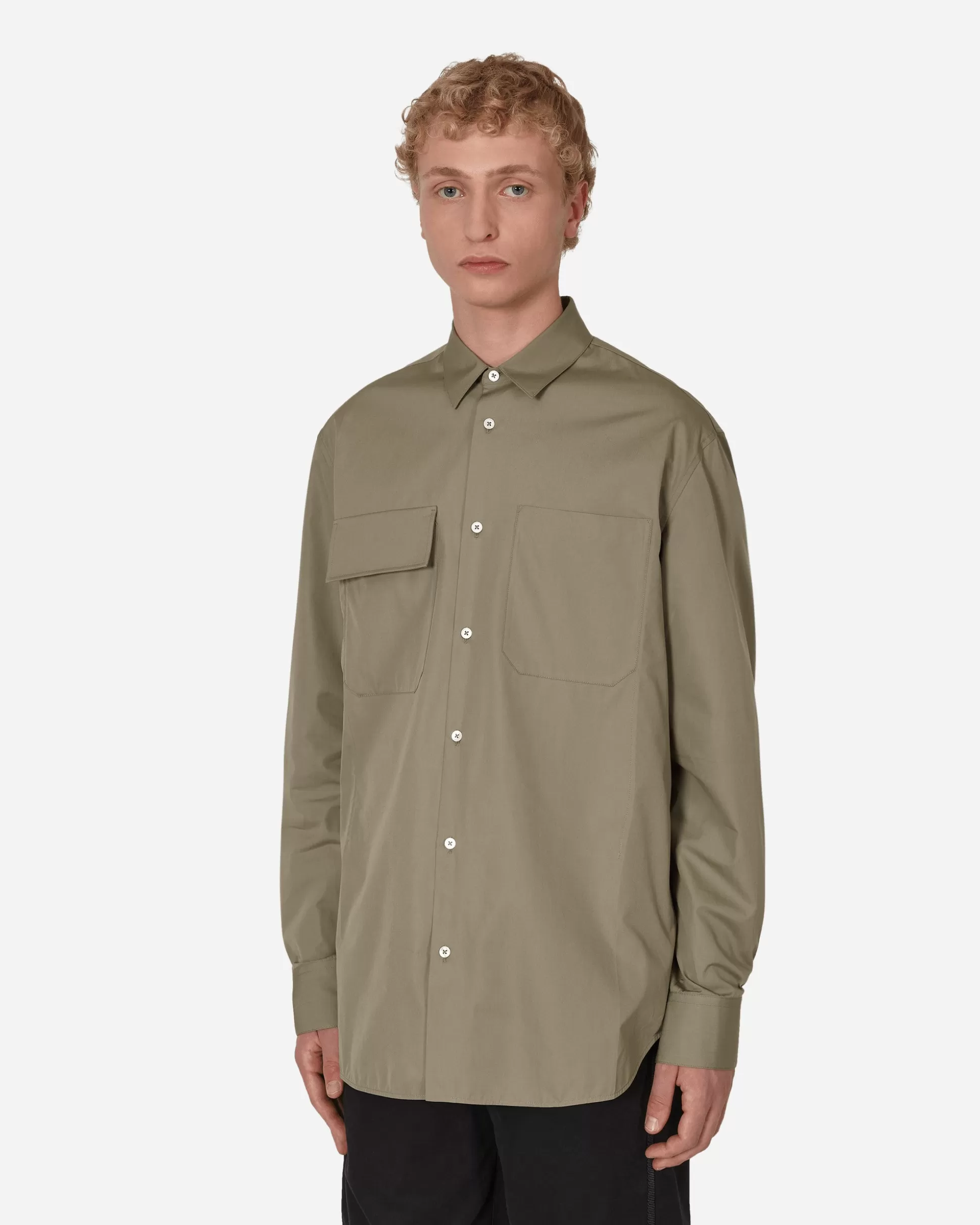 Jil Sander Cotton Shirt Green Best Sale