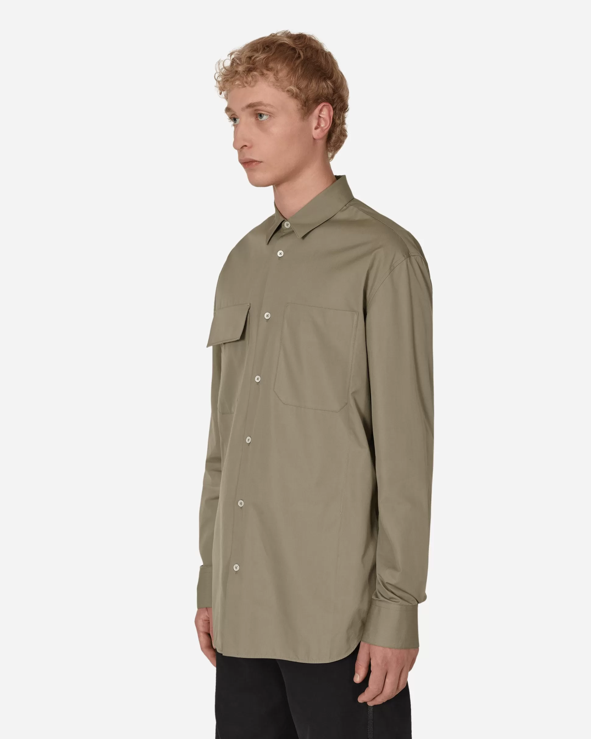 Jil Sander Cotton Shirt Green Best Sale