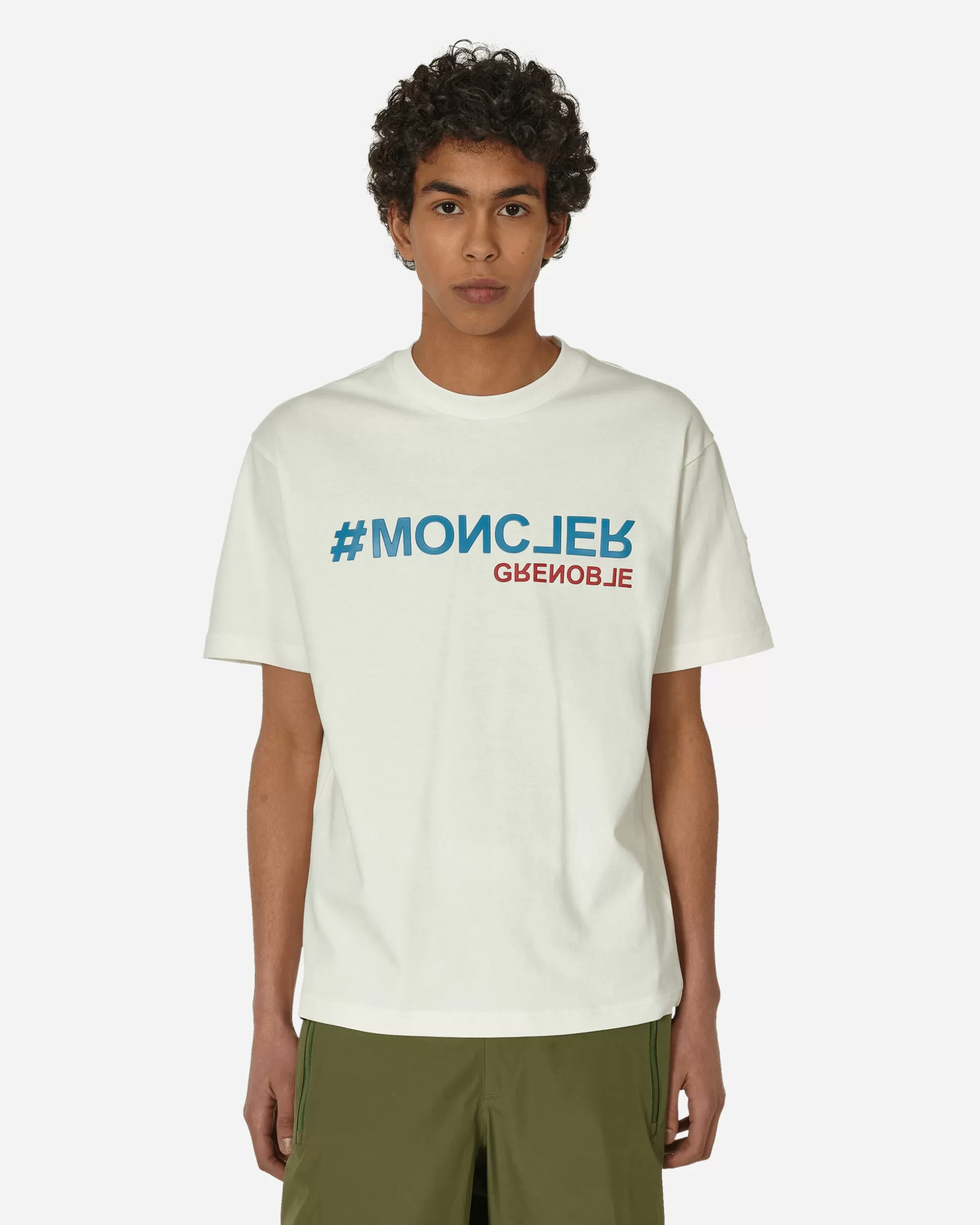 Moncler Grenoble Day-Namic Logo T-Shirt White Discount