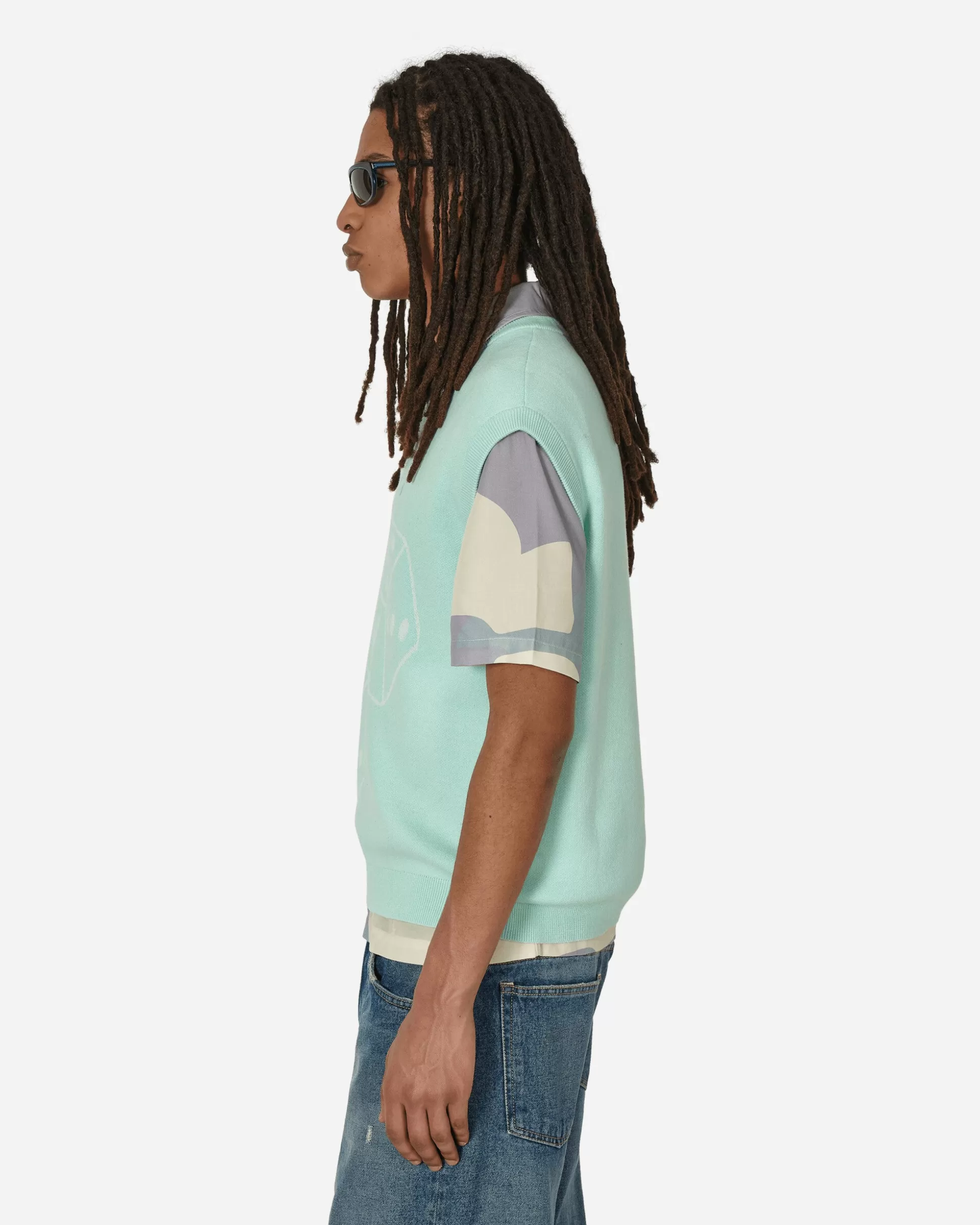 Awake NY Dice Sweater Vest Mint Sale