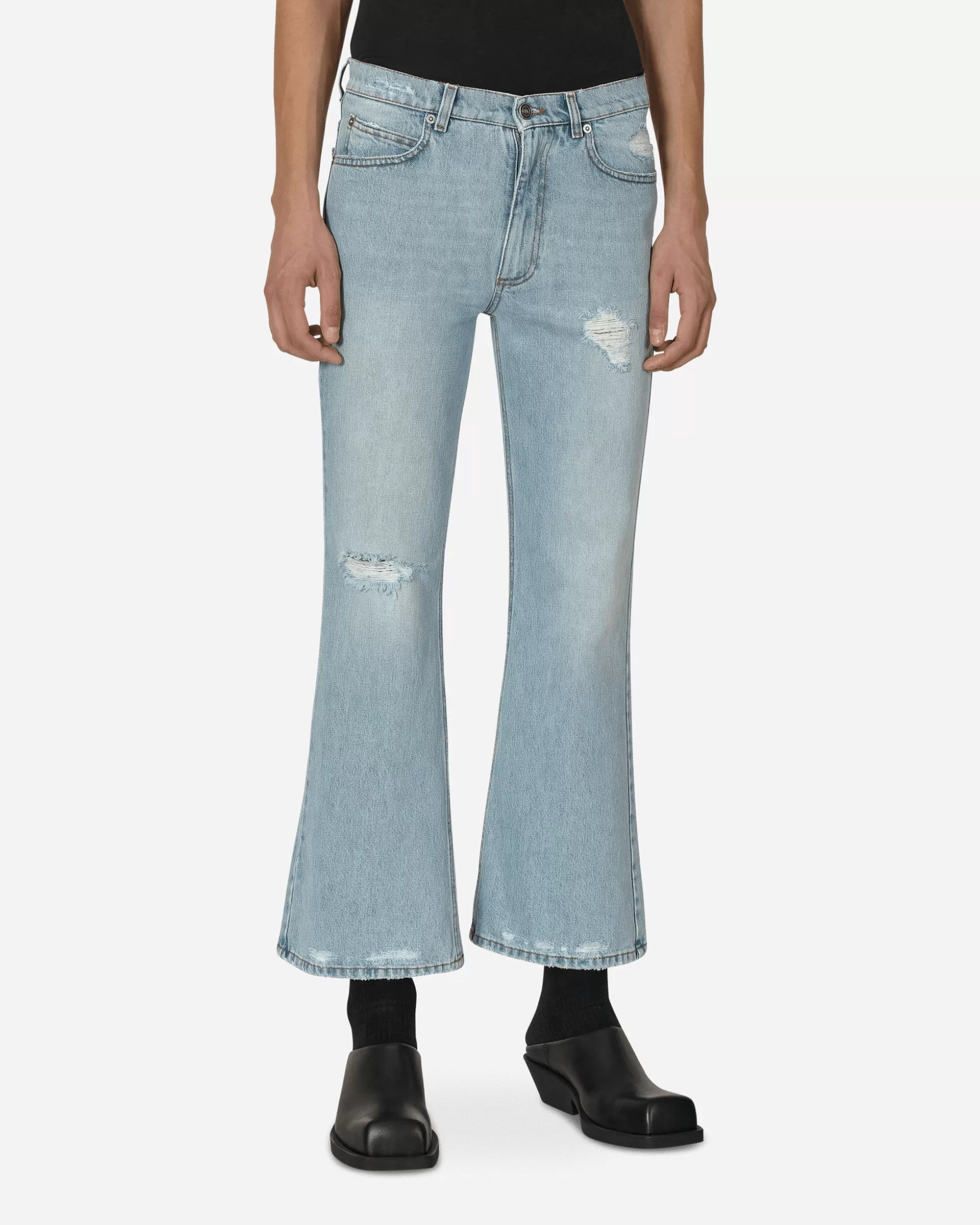 ERL Distressed Denim Pants Blue Hot