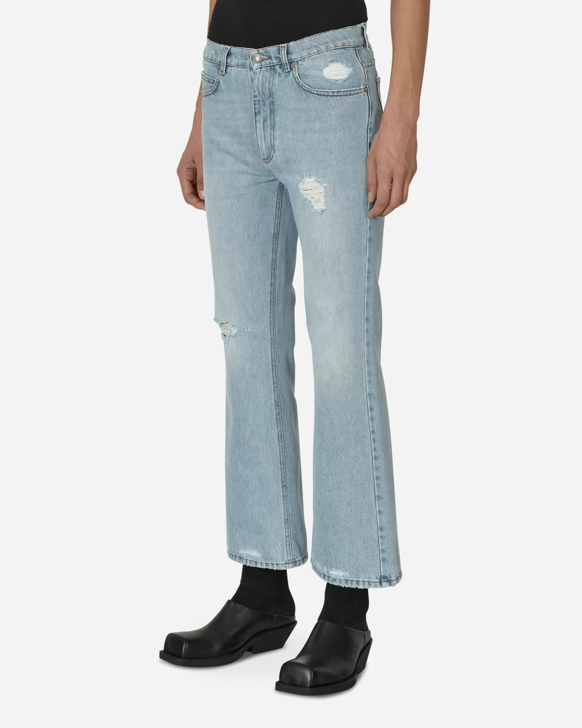 ERL Distressed Denim Pants Blue Hot