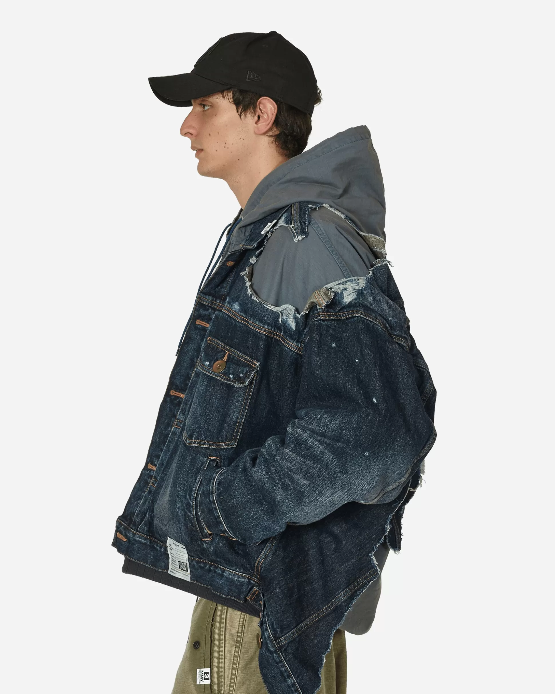 Maison MIHARA YASUHIRO Double Layered Denim Hooded Jacket Indigo Sale