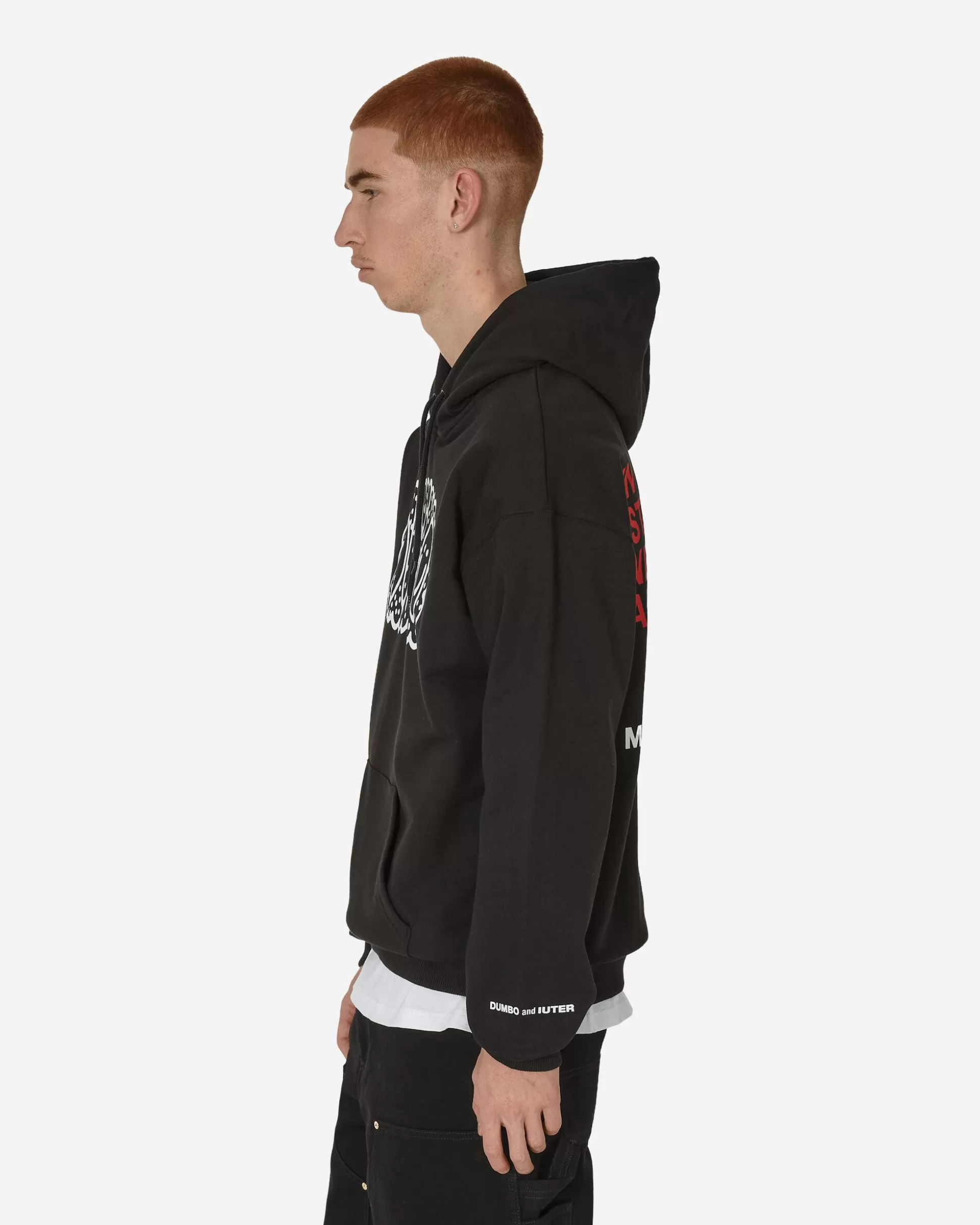 Iuter DUMBO Milano Imperfecta Hooded Sweatshirts Black New