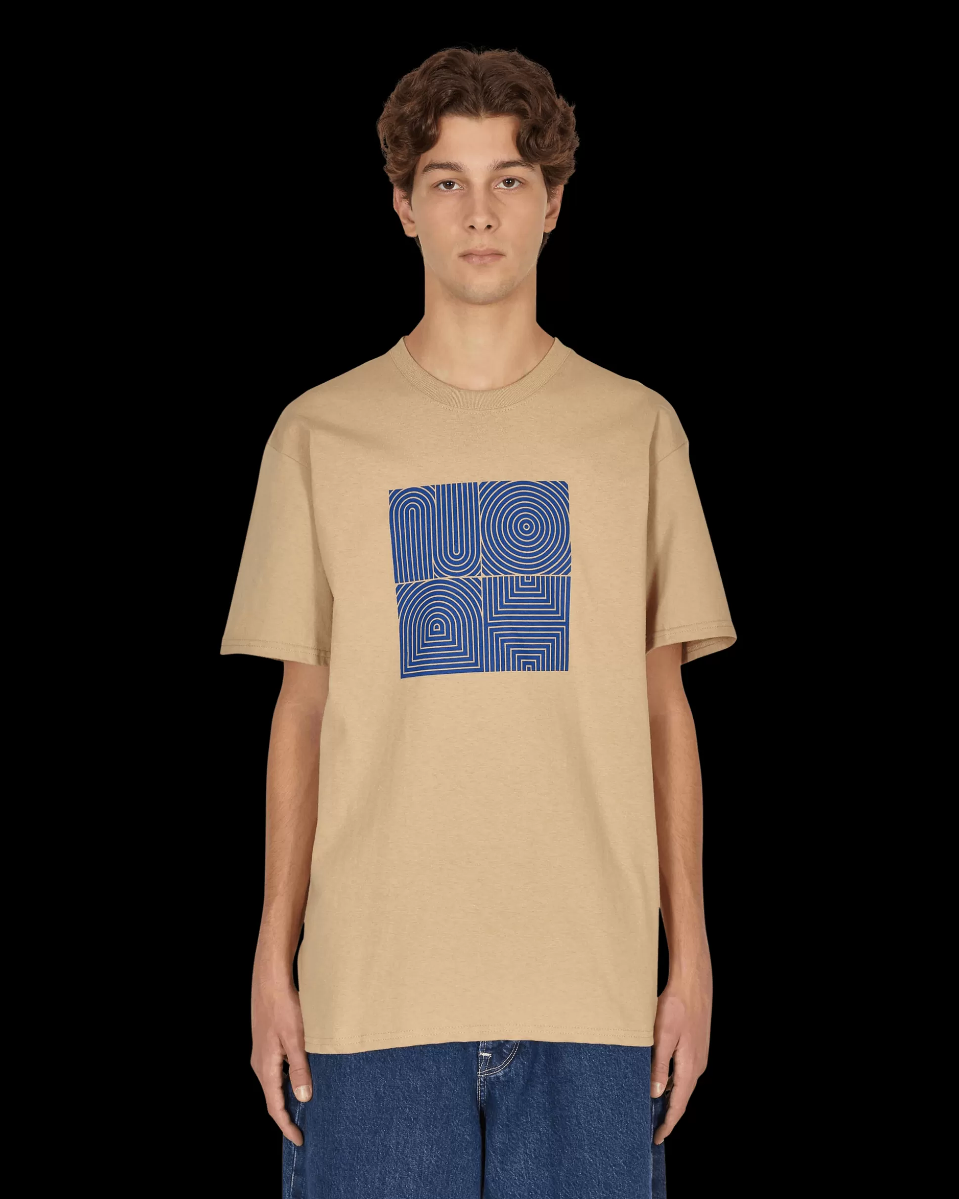 Noah Fingerprint T-Shirt Brown Fashion