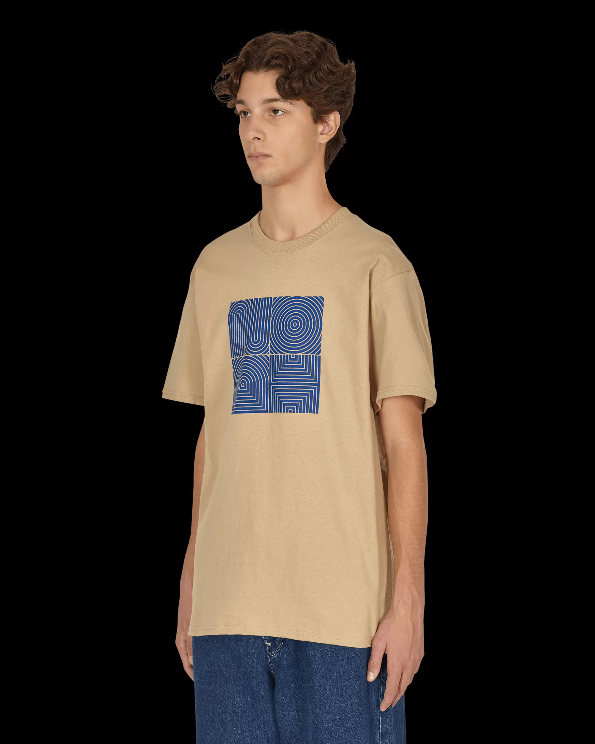 Noah Fingerprint T-Shirt Brown Fashion