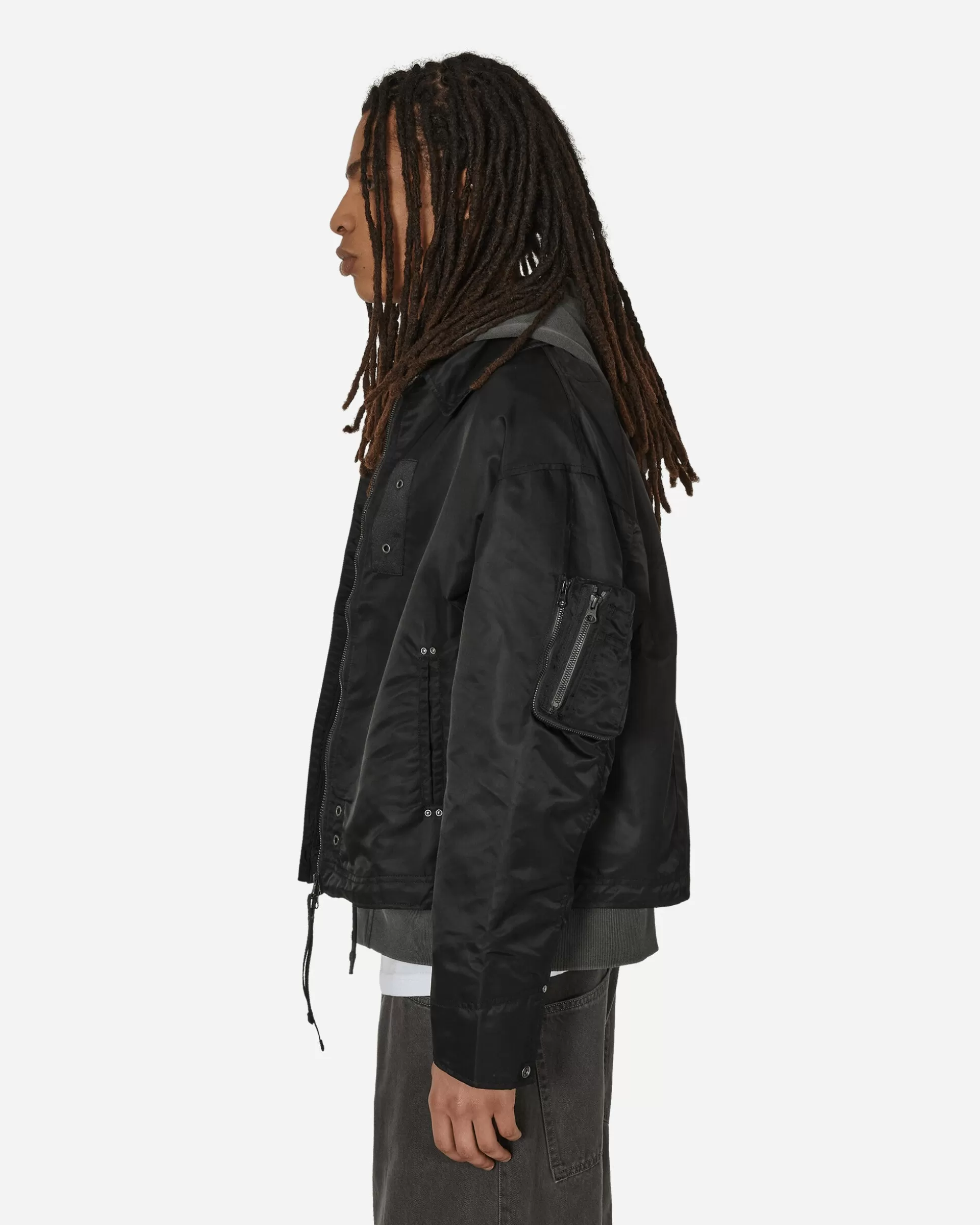 Unaffected Flight Jacket Black Cheap