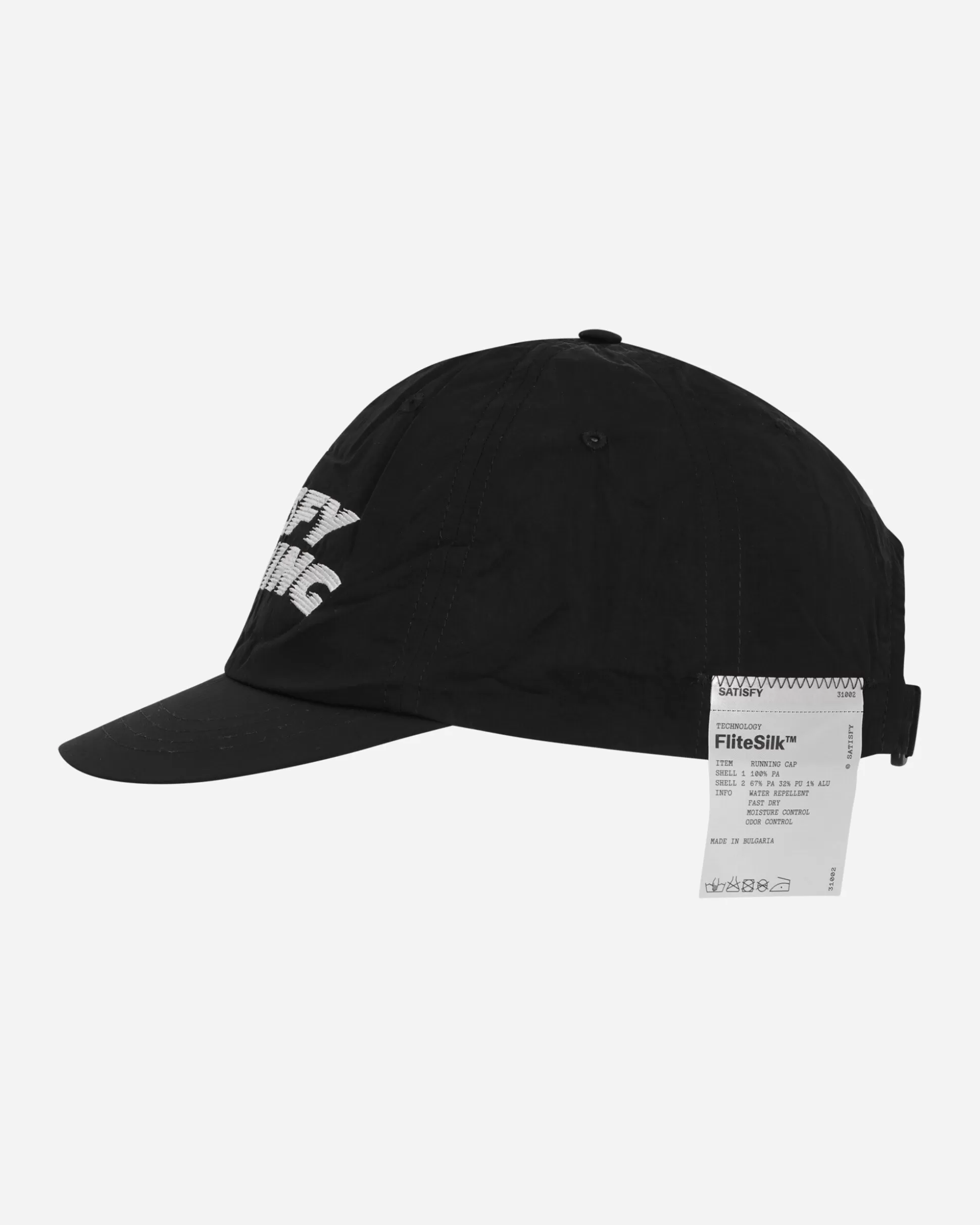 Satisfy FliteSilk Running Cap Black Flash Sale