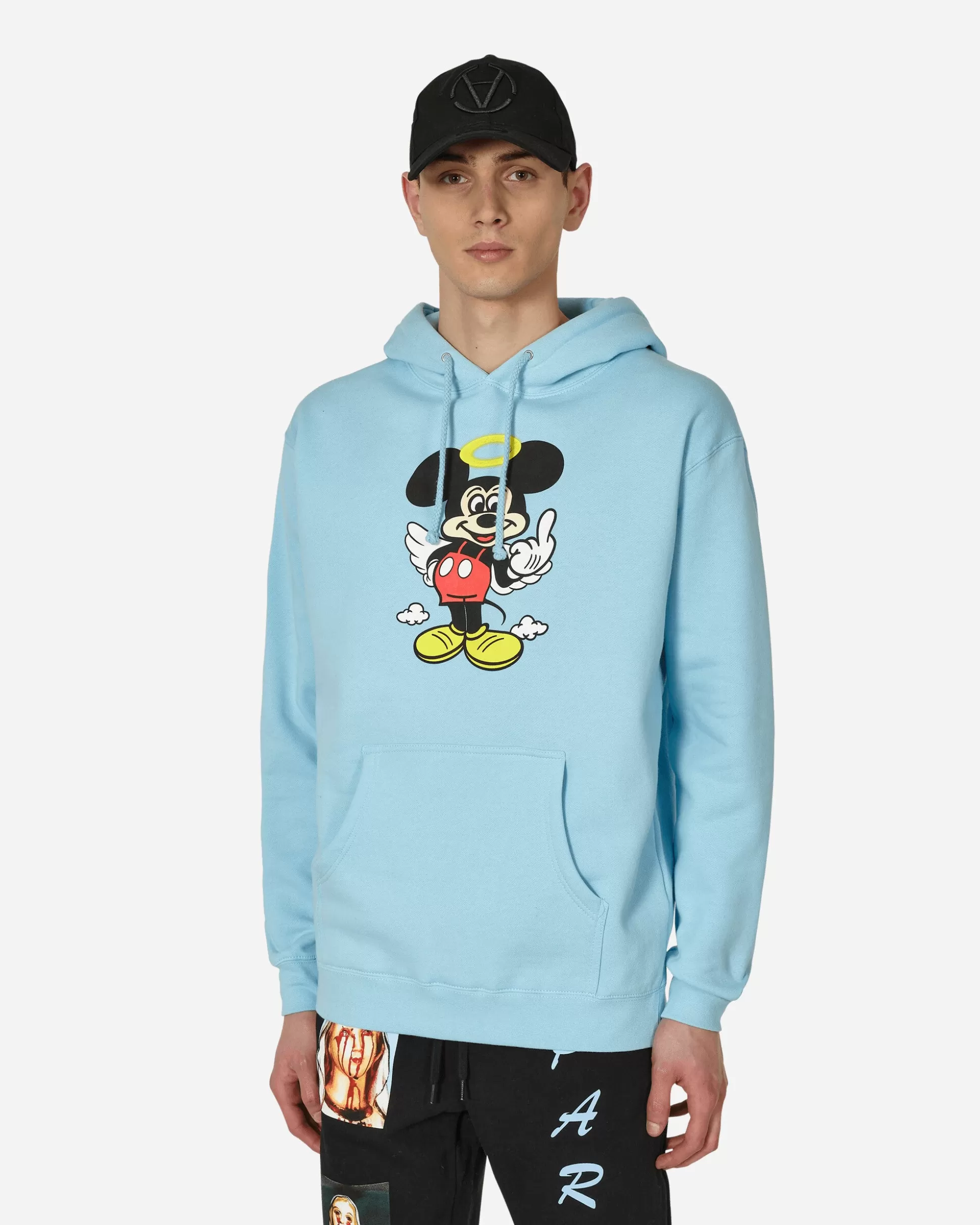Paradis3 Fuck You Hooded Sweatshirt Blue Fashion