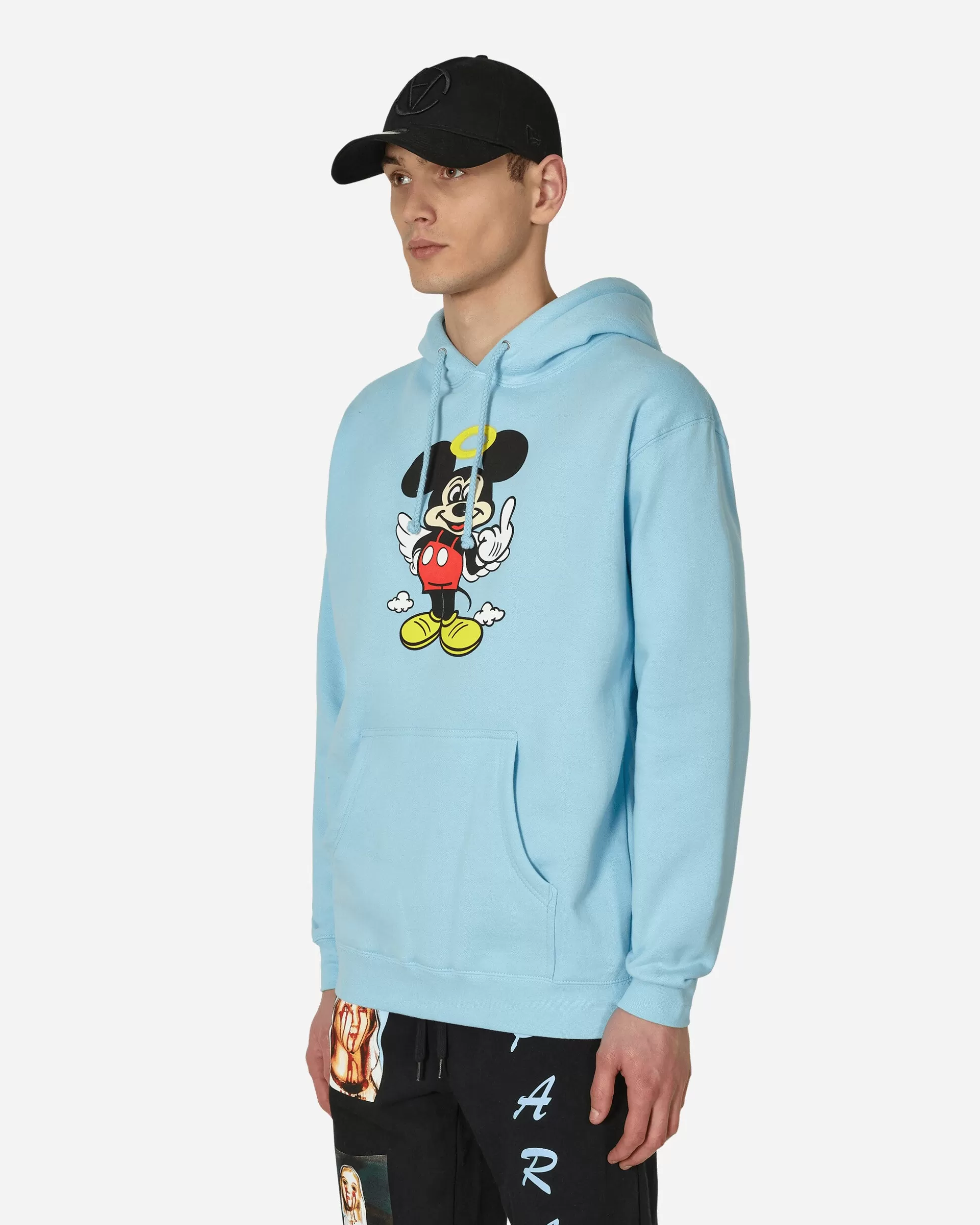 Paradis3 Fuck You Hooded Sweatshirt Blue Fashion