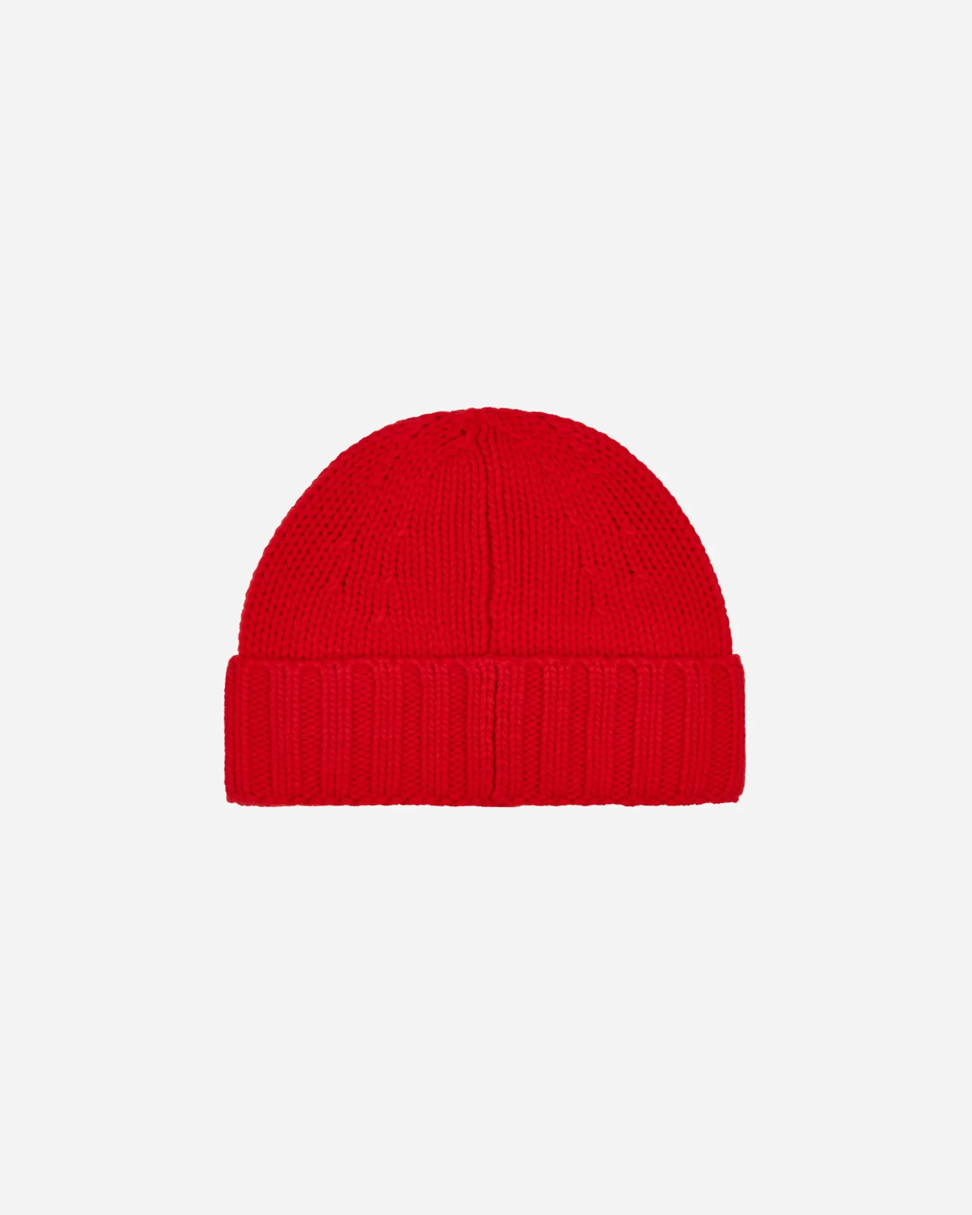 Stone Island Garment Dyed Wool Beanie Lobster Red Best