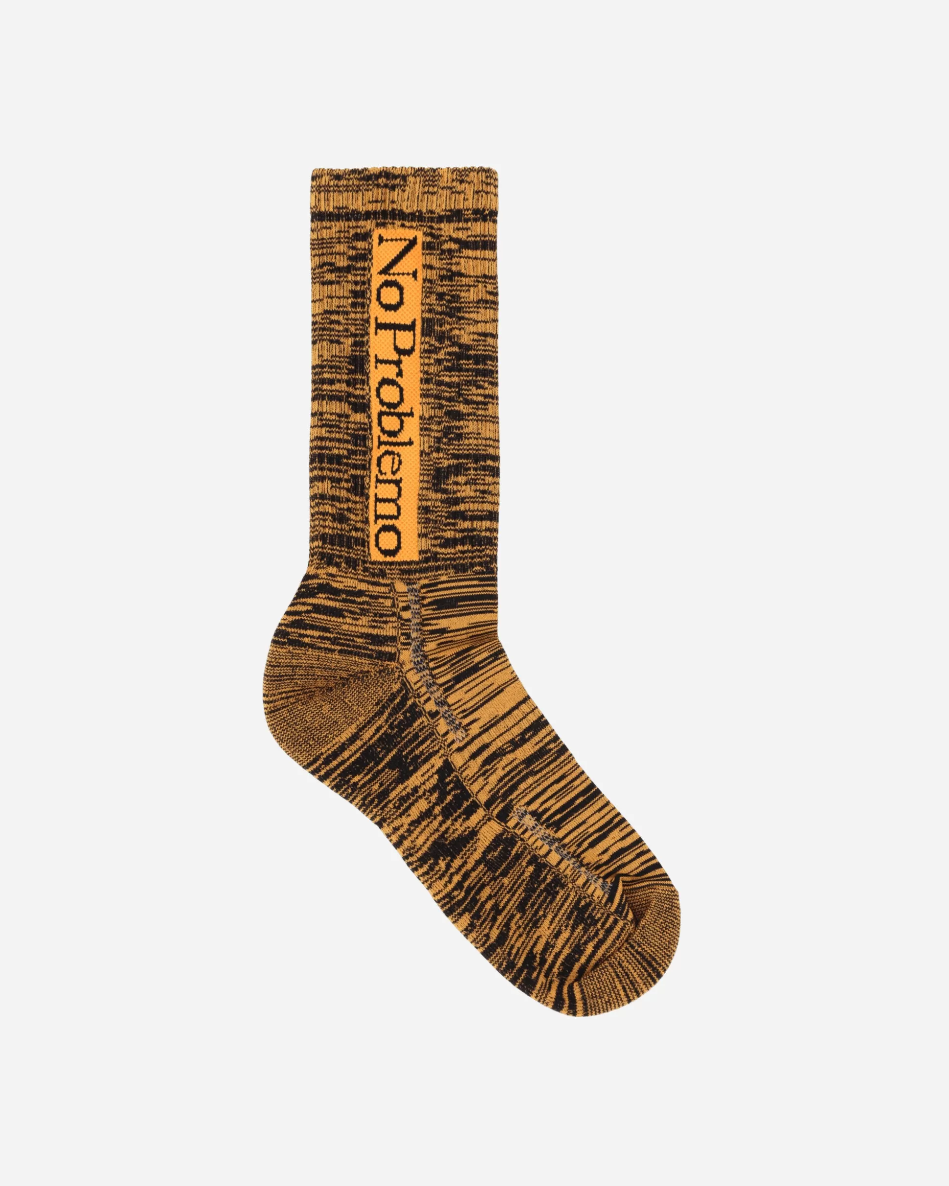 No Problemo Glitch Knit Socks Orange Clearance