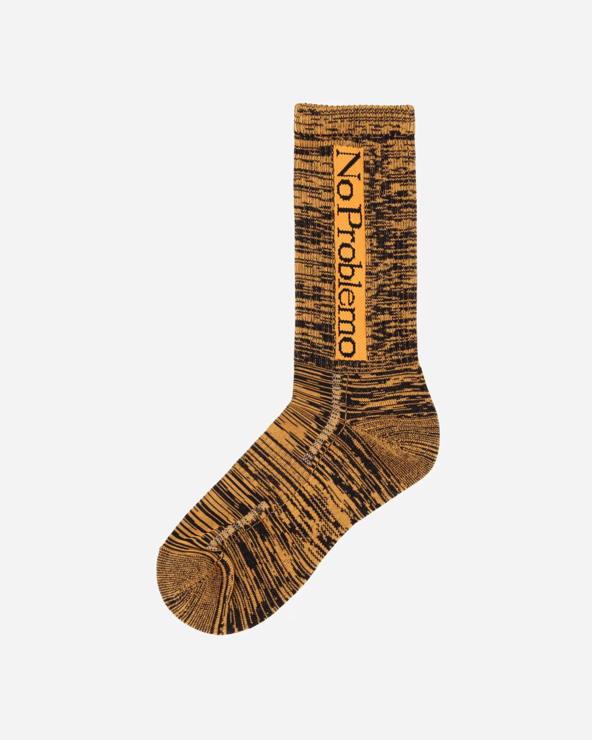 No Problemo Glitch Knit Socks Orange Clearance