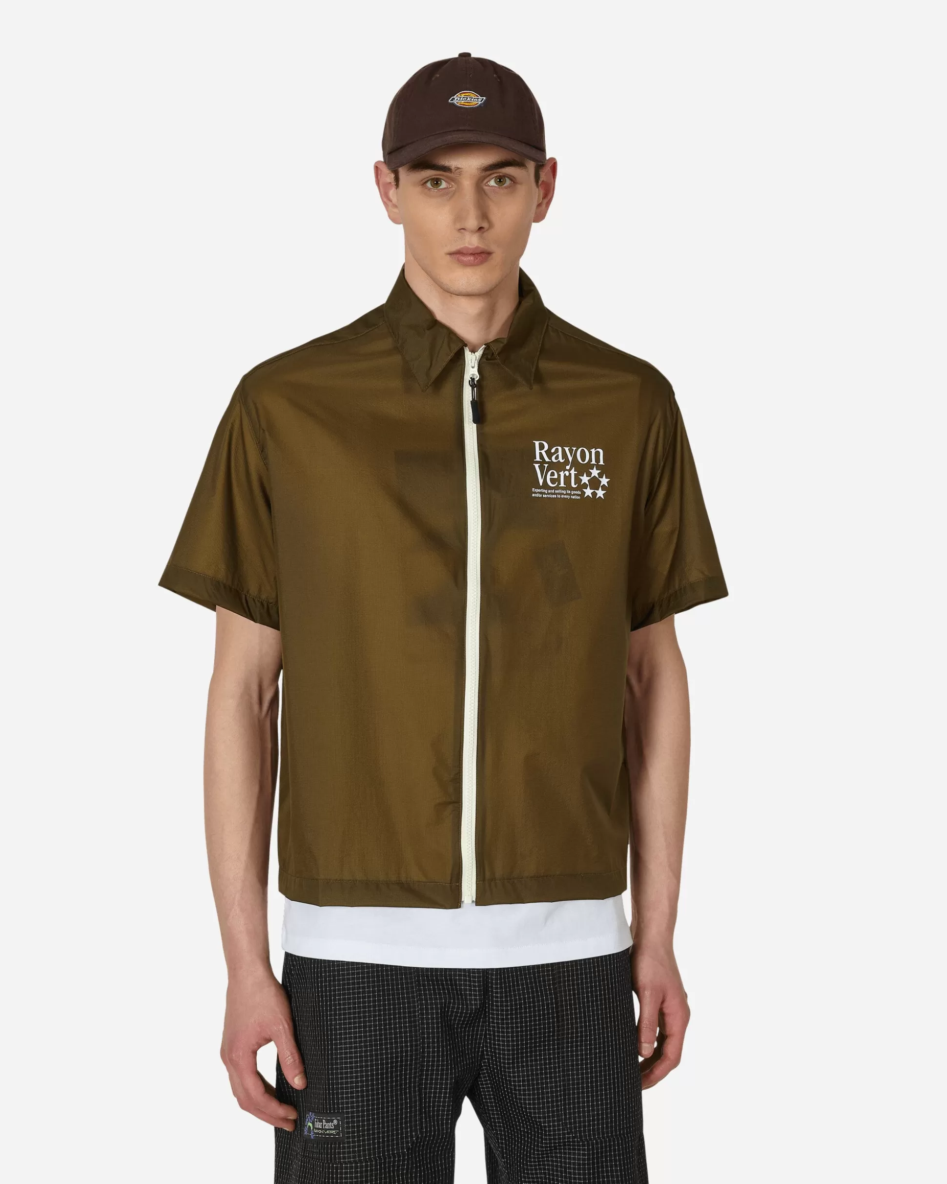 Rayon Vert Guido Shortsleeve Shirt Green Discount