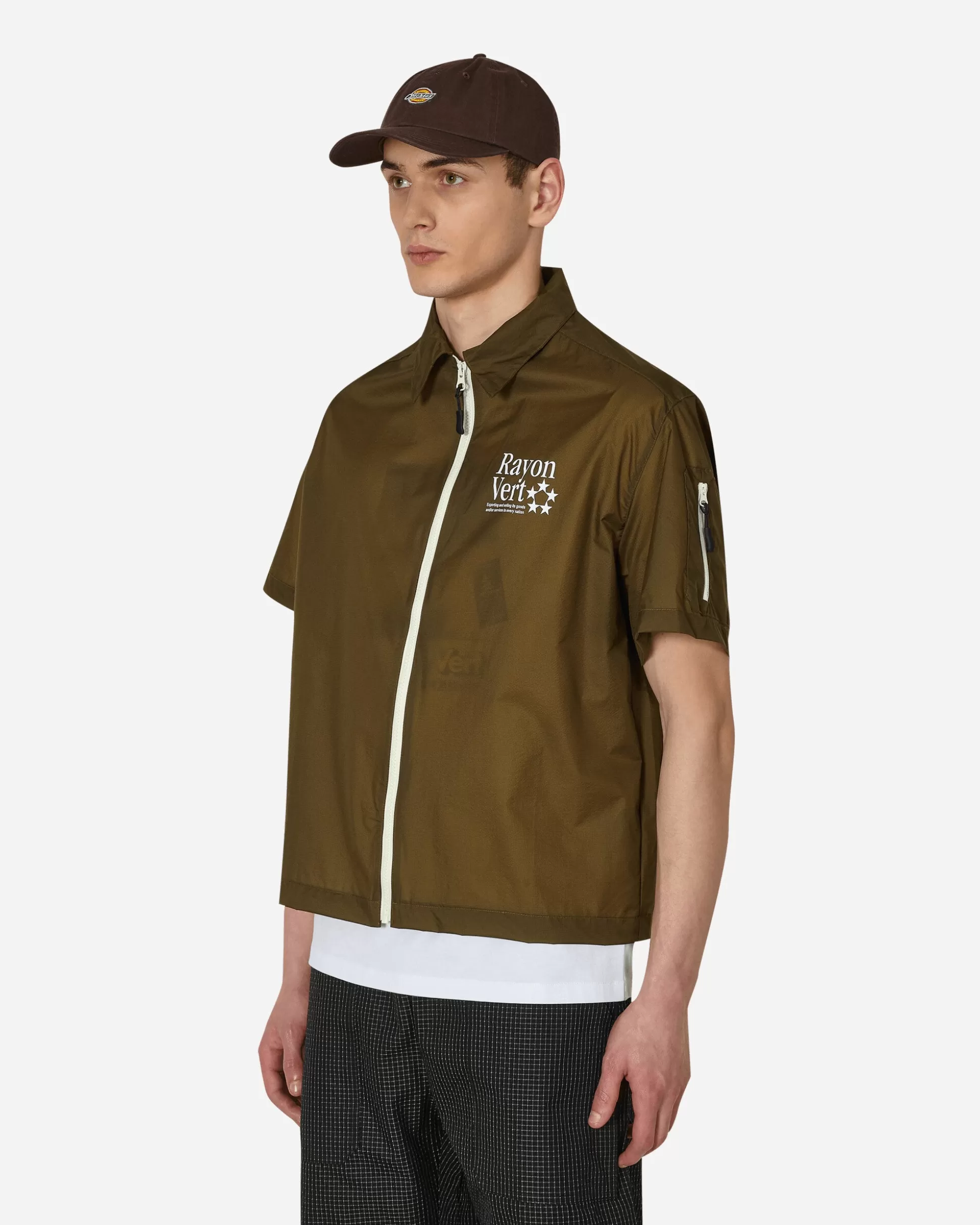 Rayon Vert Guido Shortsleeve Shirt Green Discount