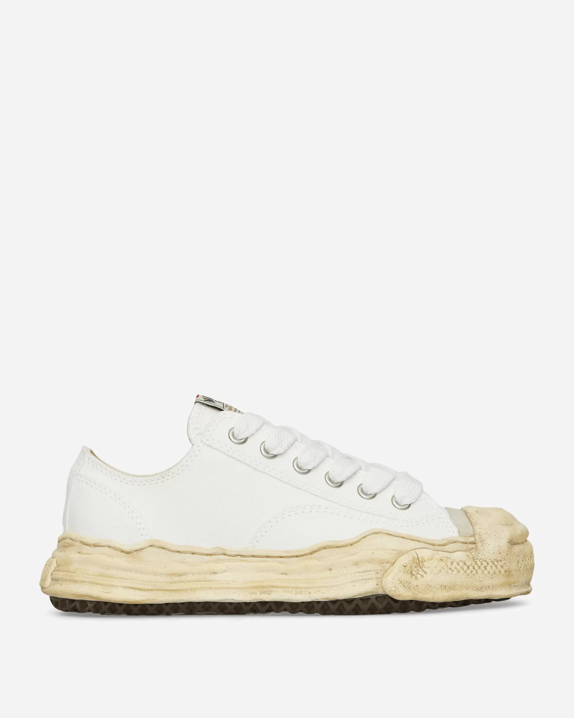 Maison MIHARA YASUHIRO Hank OG Dyed Sole Canvas Low Sneakers White Fashion