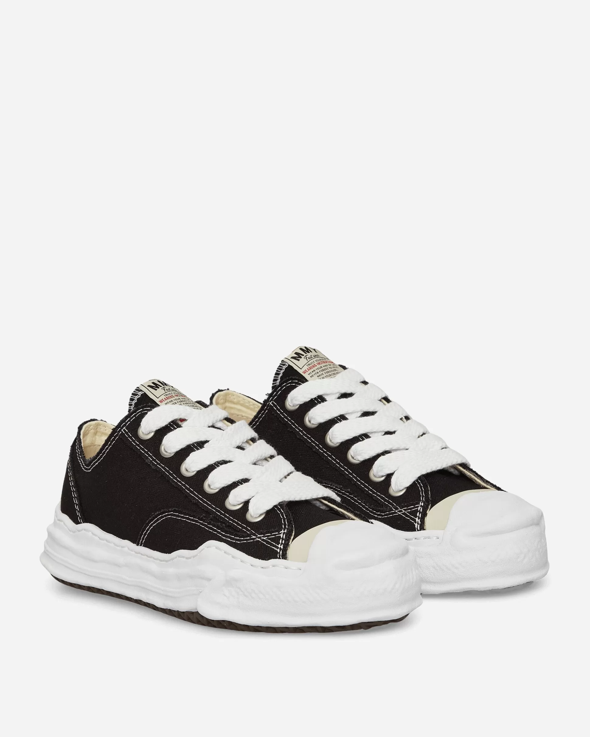 Maison MIHARA YASUHIRO Hank OG Sole Canvas Low Sneakers Black Best Sale