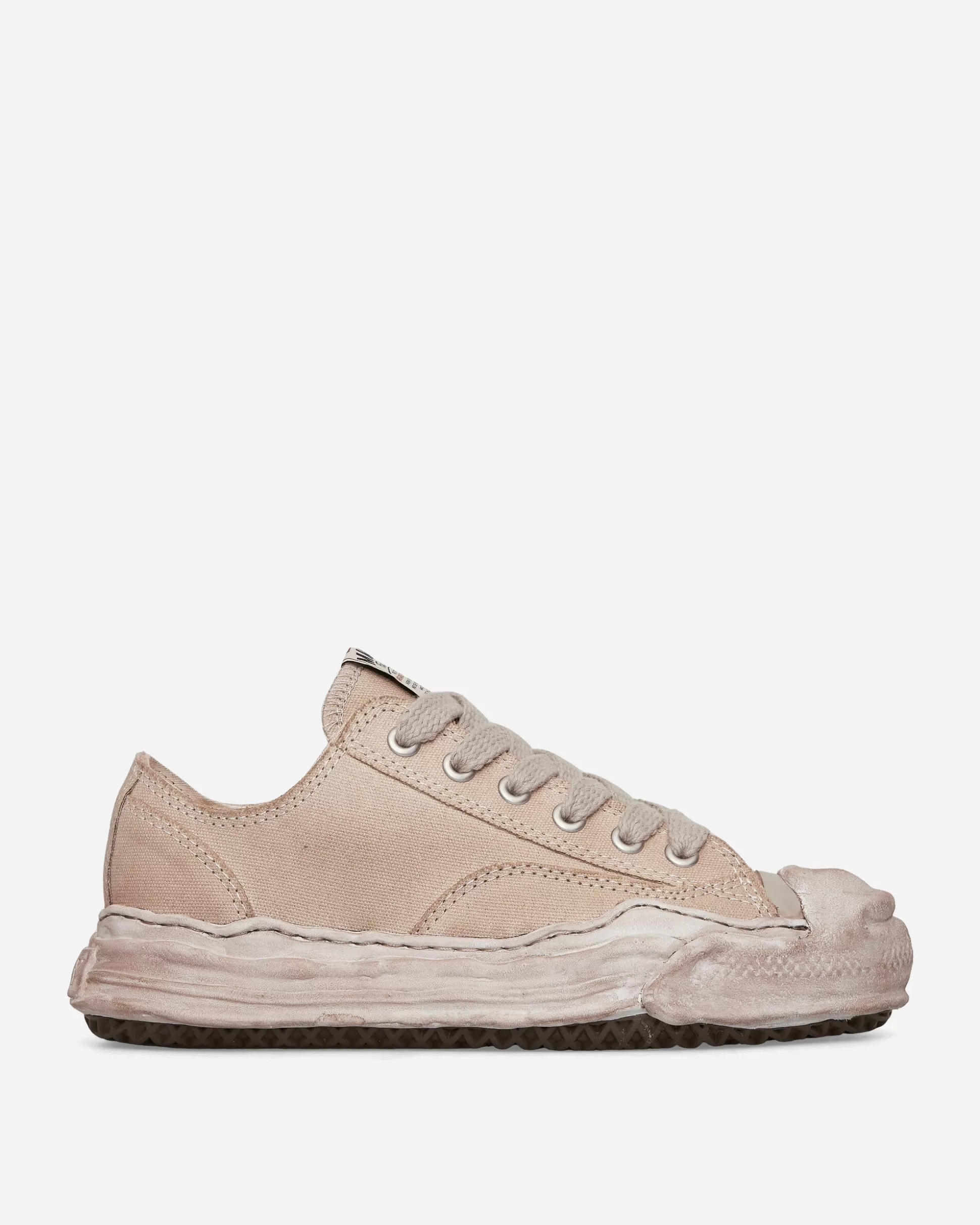 Maison MIHARA YASUHIRO Hank OG Sole Over-Dyed Canvas Low Sneakers Brown Outlet