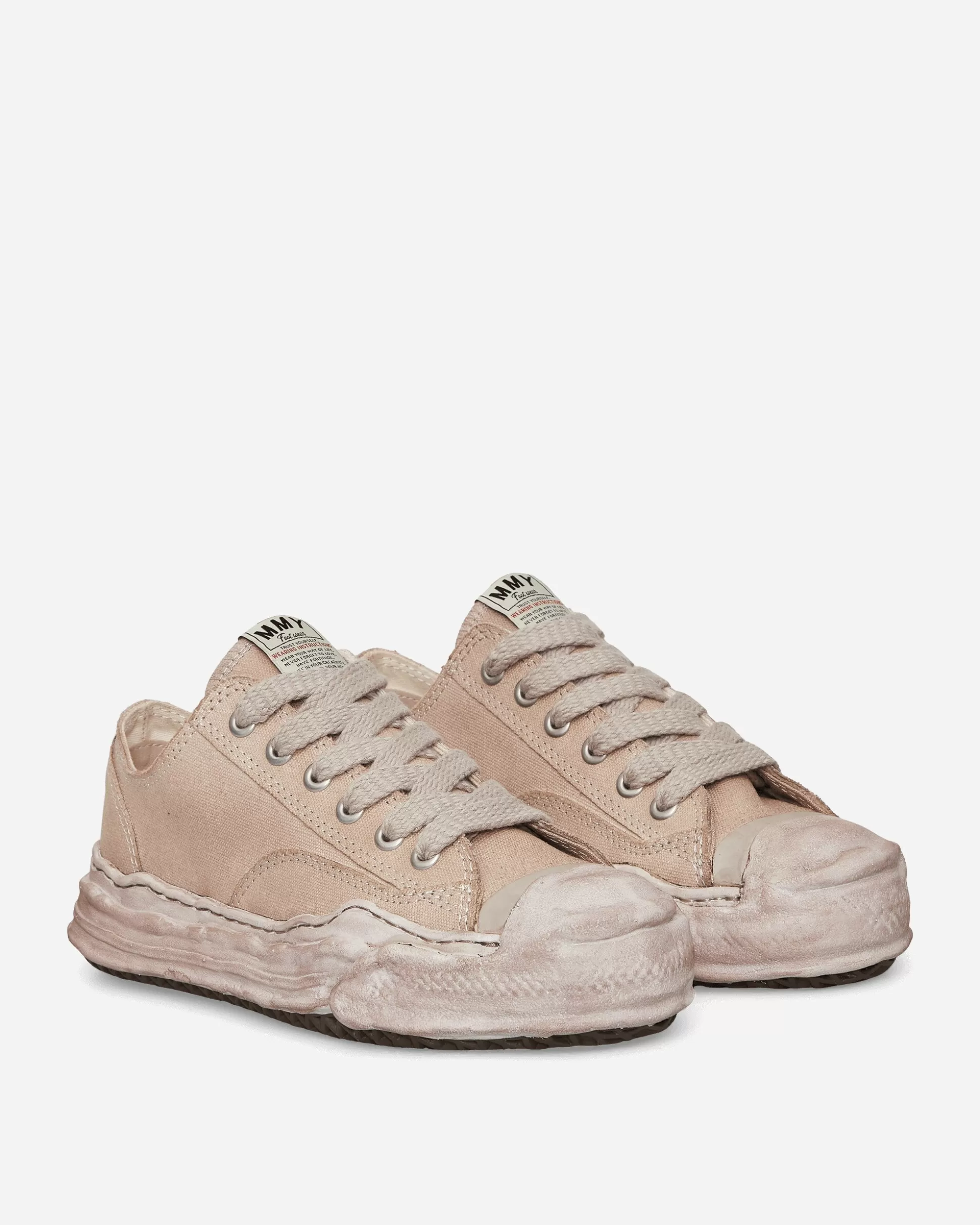 Maison MIHARA YASUHIRO Hank OG Sole Over-Dyed Canvas Low Sneakers Brown Outlet